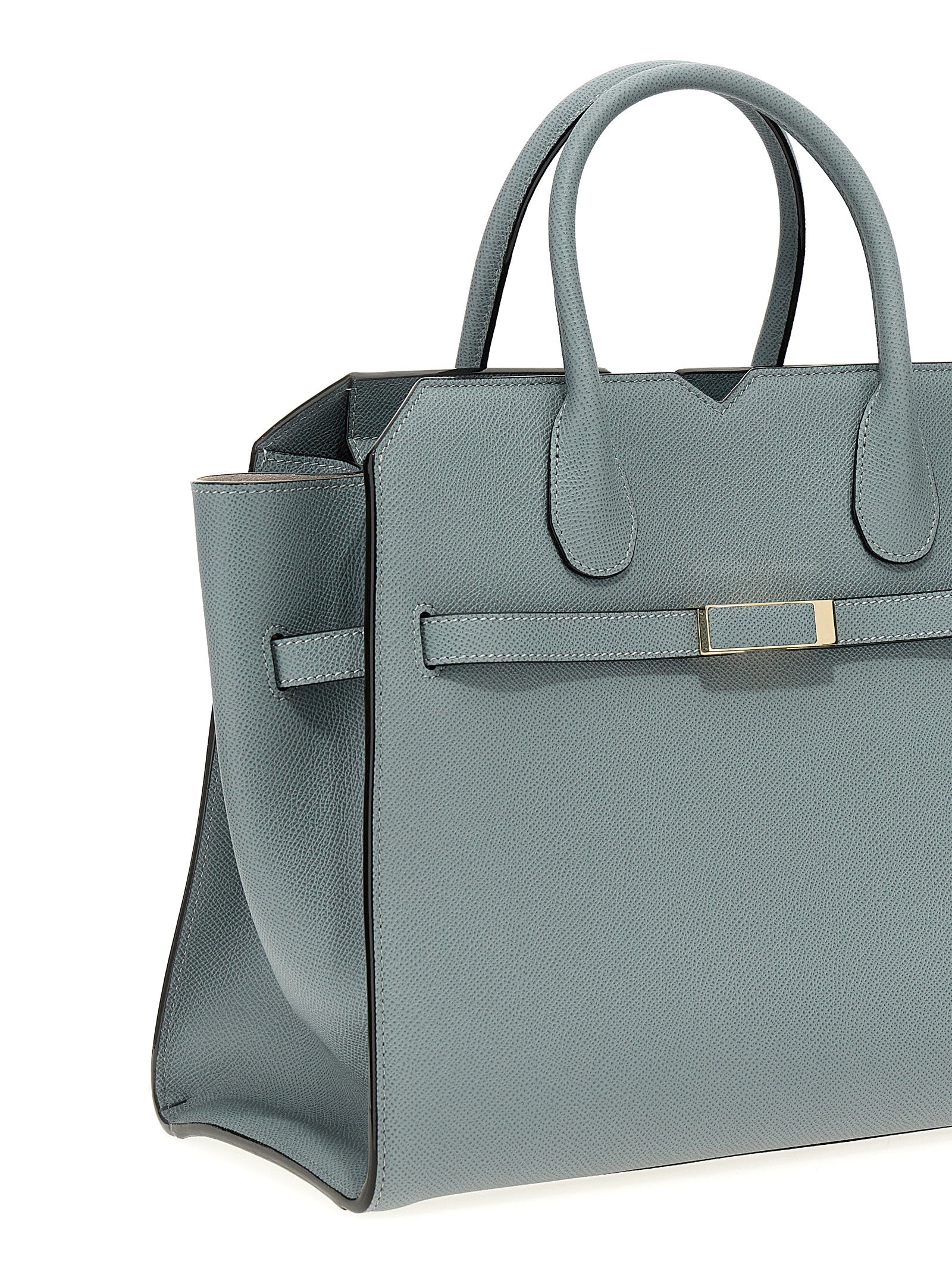 Valextra Gray Calfskin Women's Handbag
