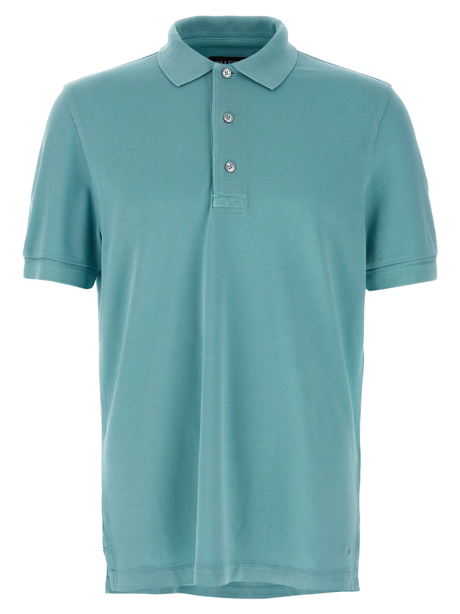 Tom Ford Blue Cotton Polo Men's Shirt