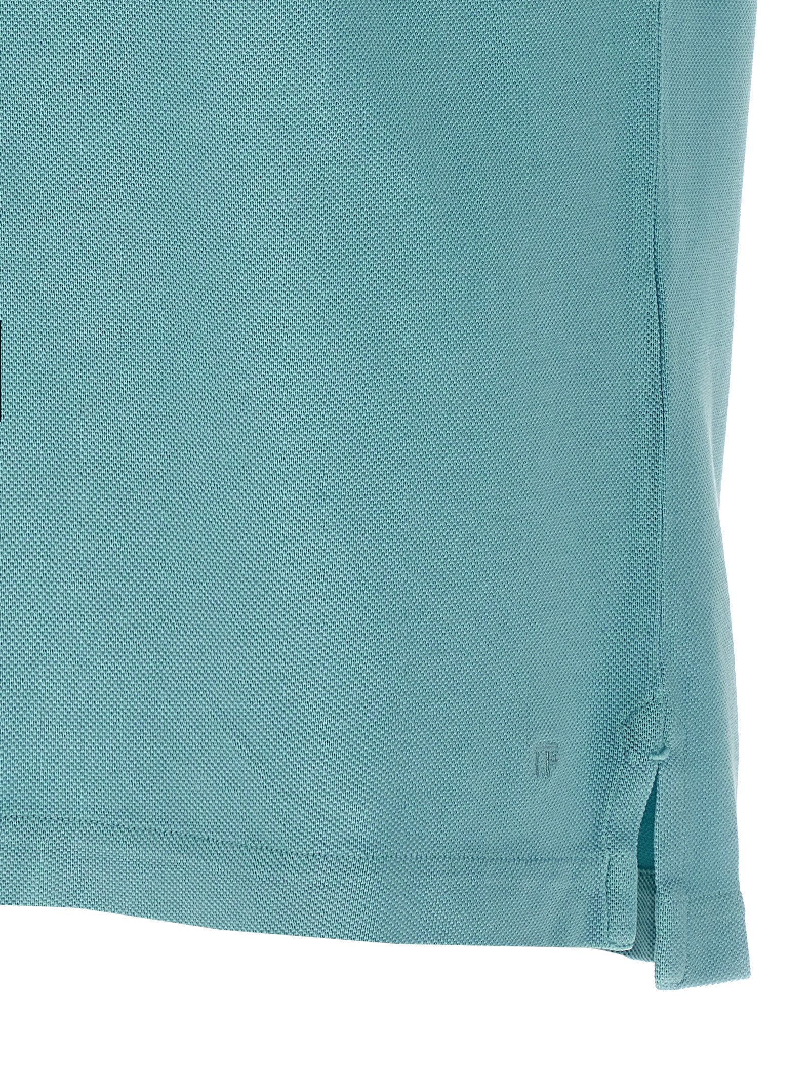 Tom Ford Blue Cotton Polo Men's Shirt