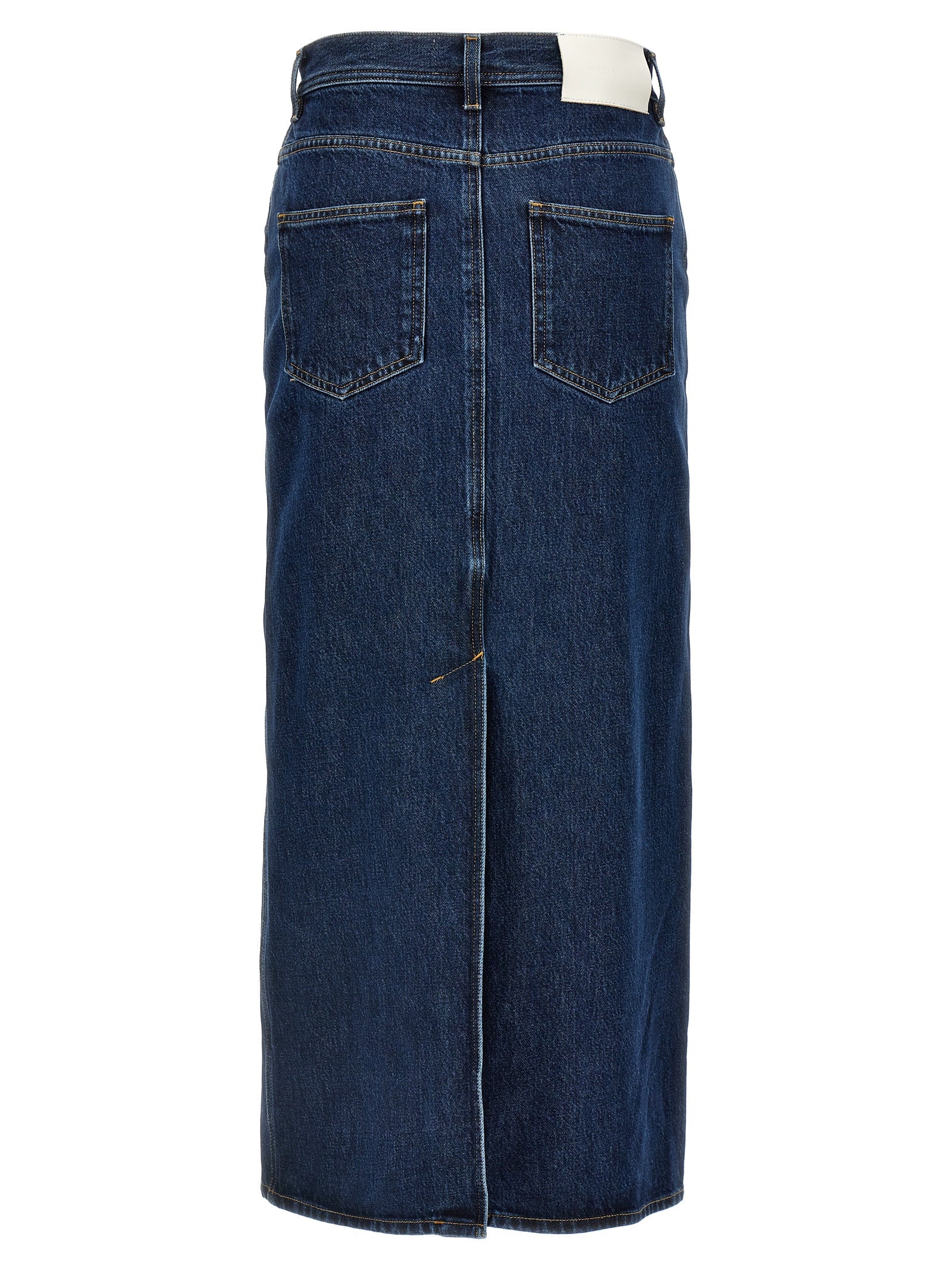 Loulou De Saison Blue Denim Midi Women's Skirt