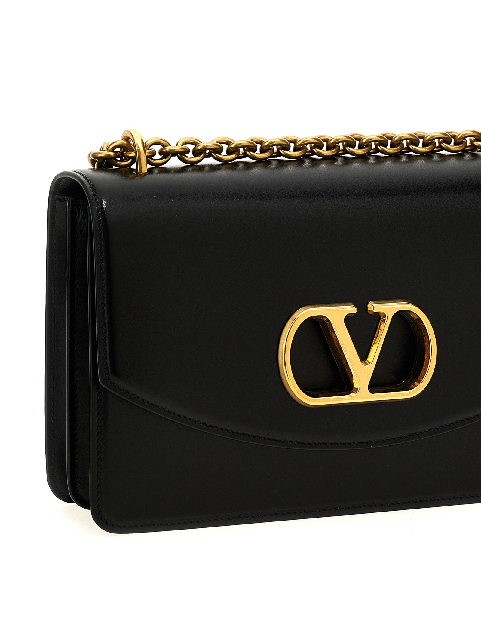 Valentino Garavani Black Calfskin Shoulder Women's Bag