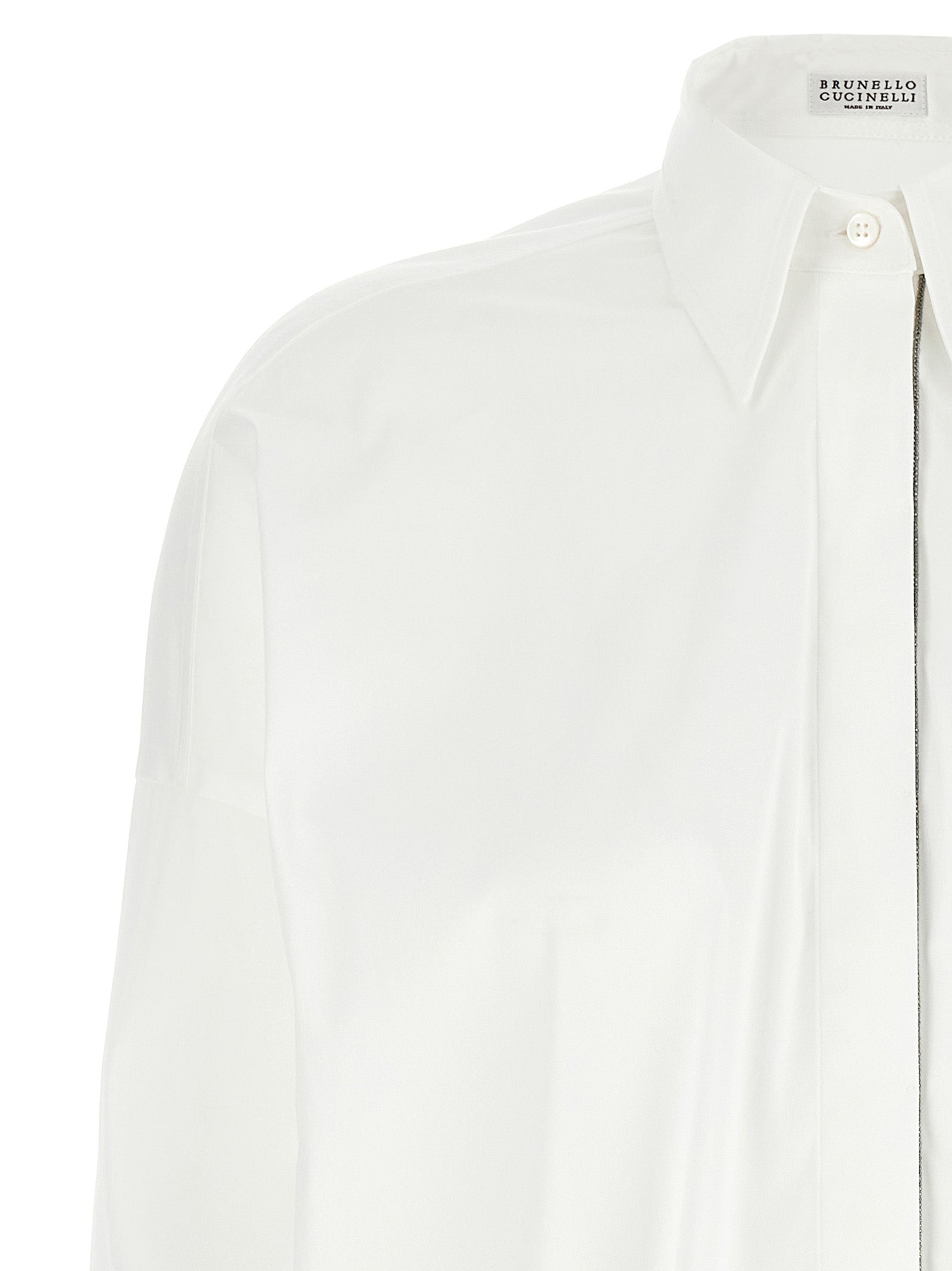 Brunello Cucinelli White Cotton Women's Blouse