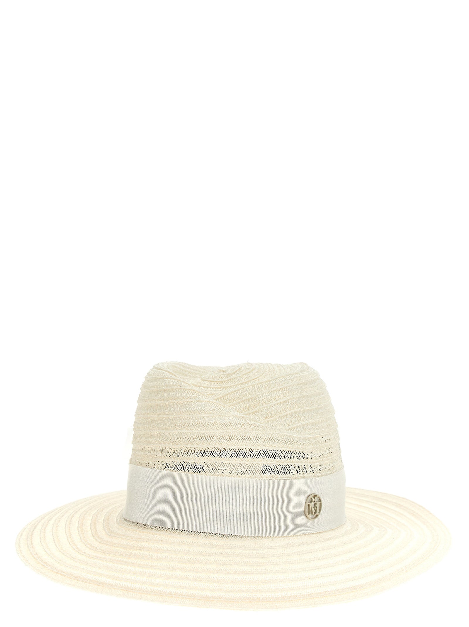 Maison Michel White Hemp Women's Fedora