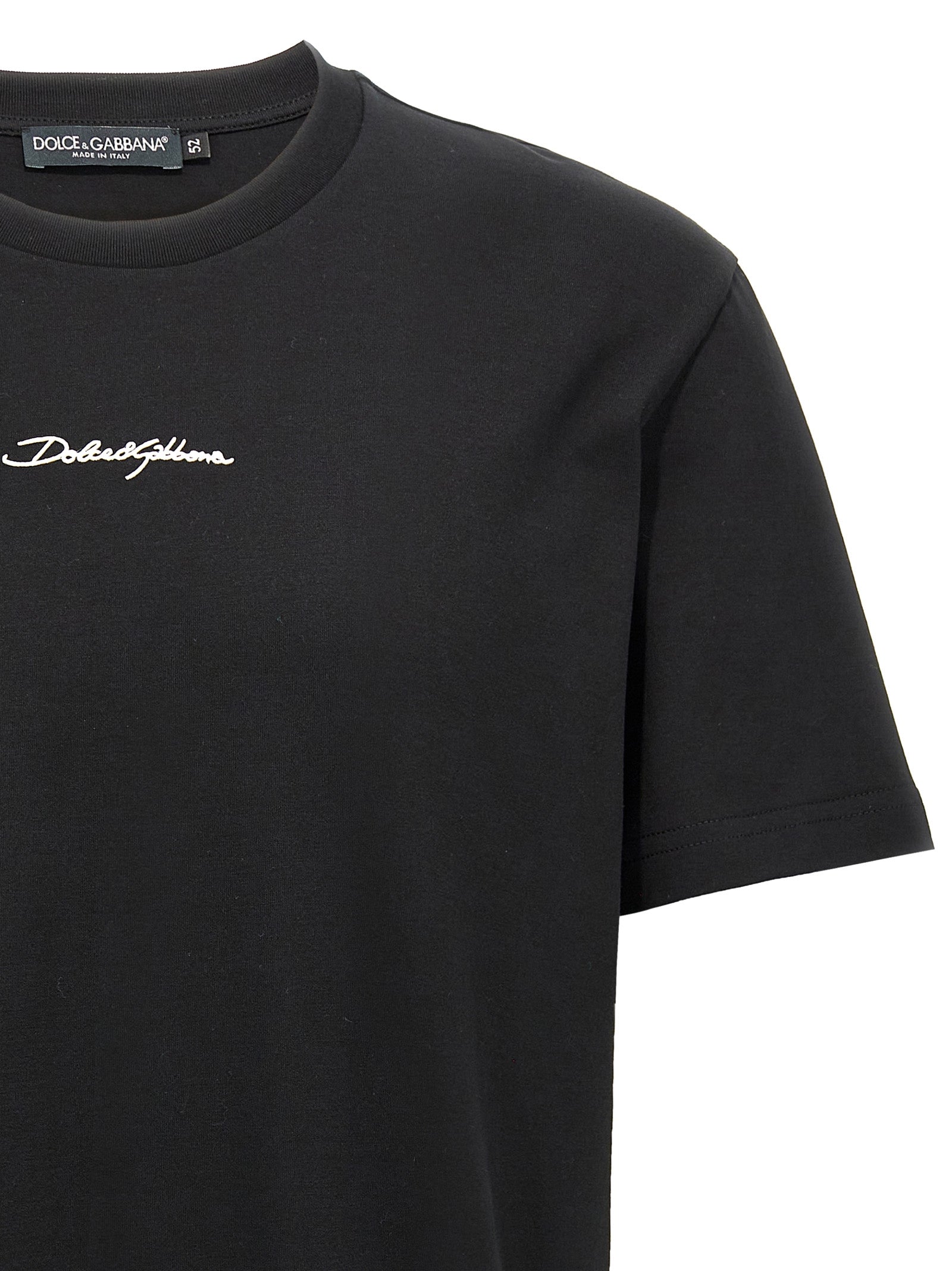 Dolce & Gabbana Black Cotton Men's T-Shirt