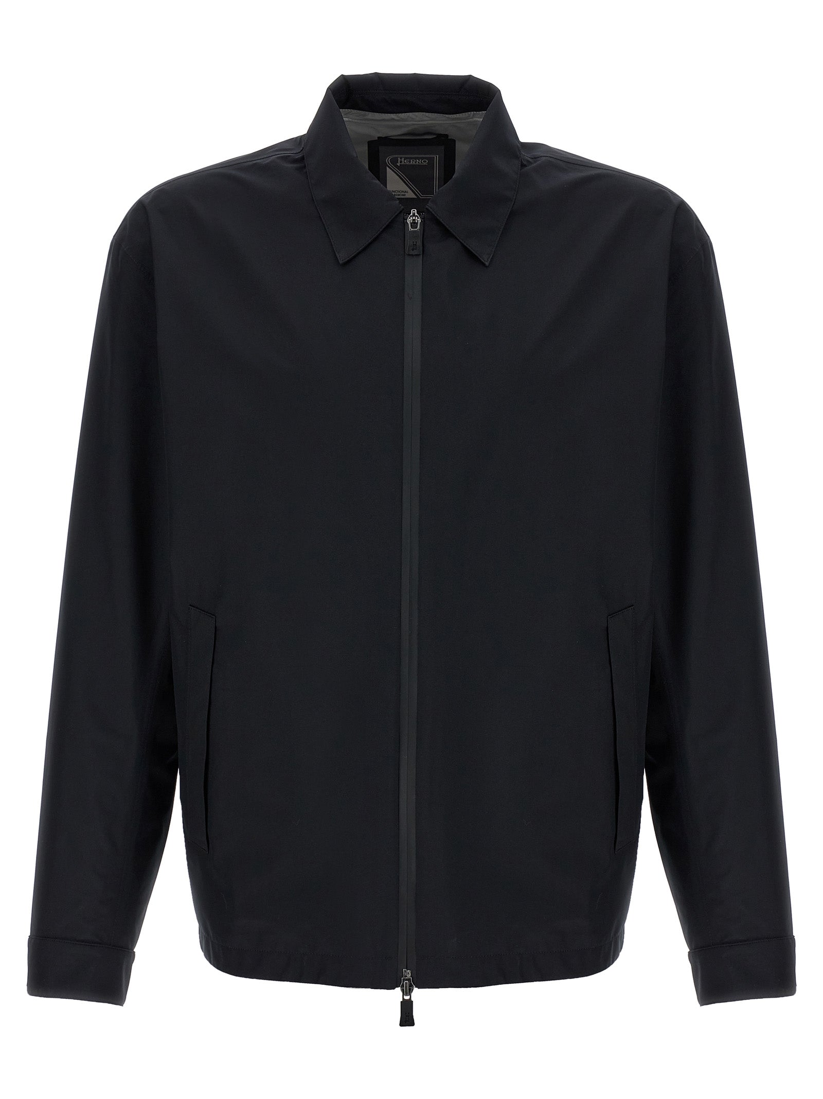 Herno Black Polyester Shell Men's Jacket