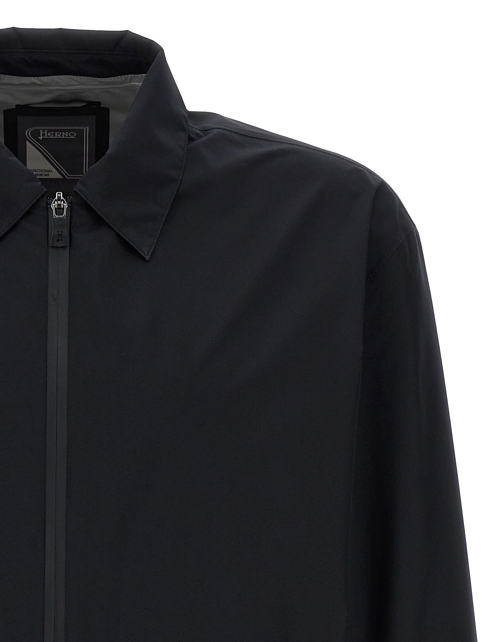Herno Black Polyester Shell Men's Jacket