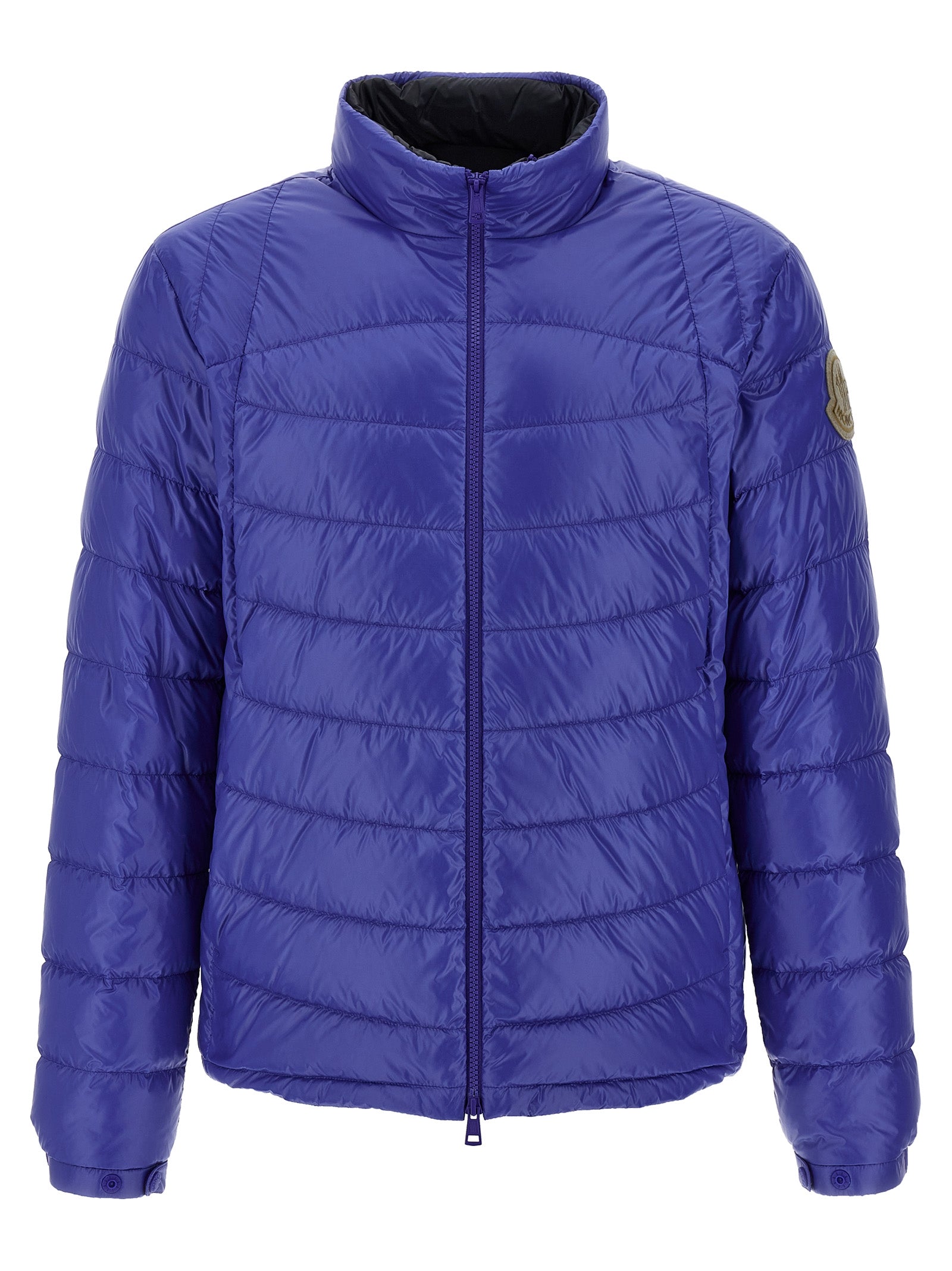 Moncler Blue Polyamide Full-Length Men's Jacket