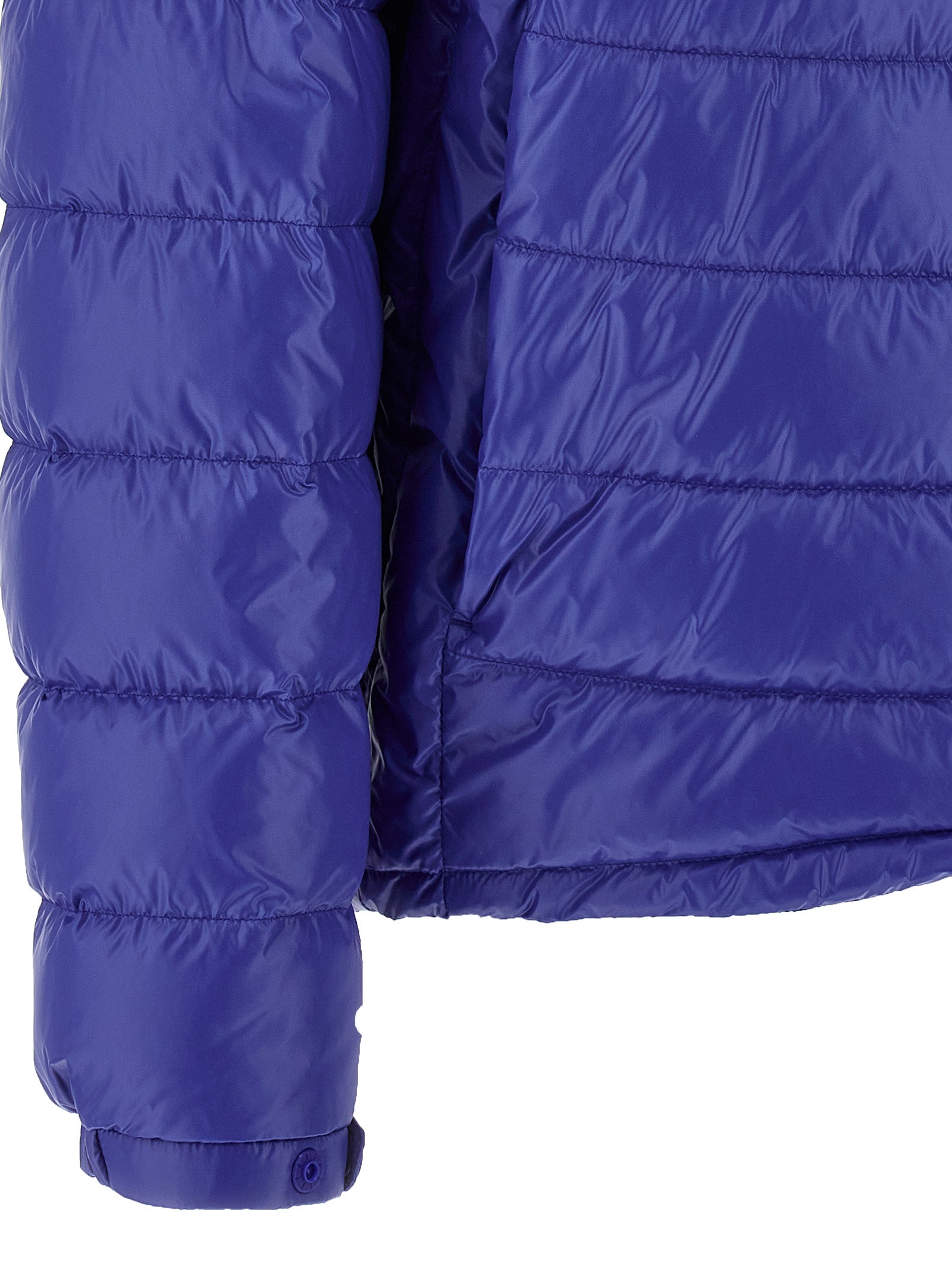 Moncler Blue Polyamide Full-Length Men's Jacket