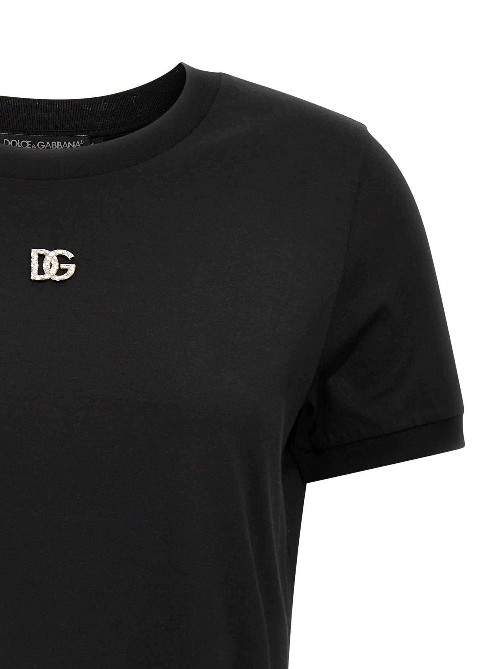 Dolce & Gabbana Black Cotton Women's T-Shirt