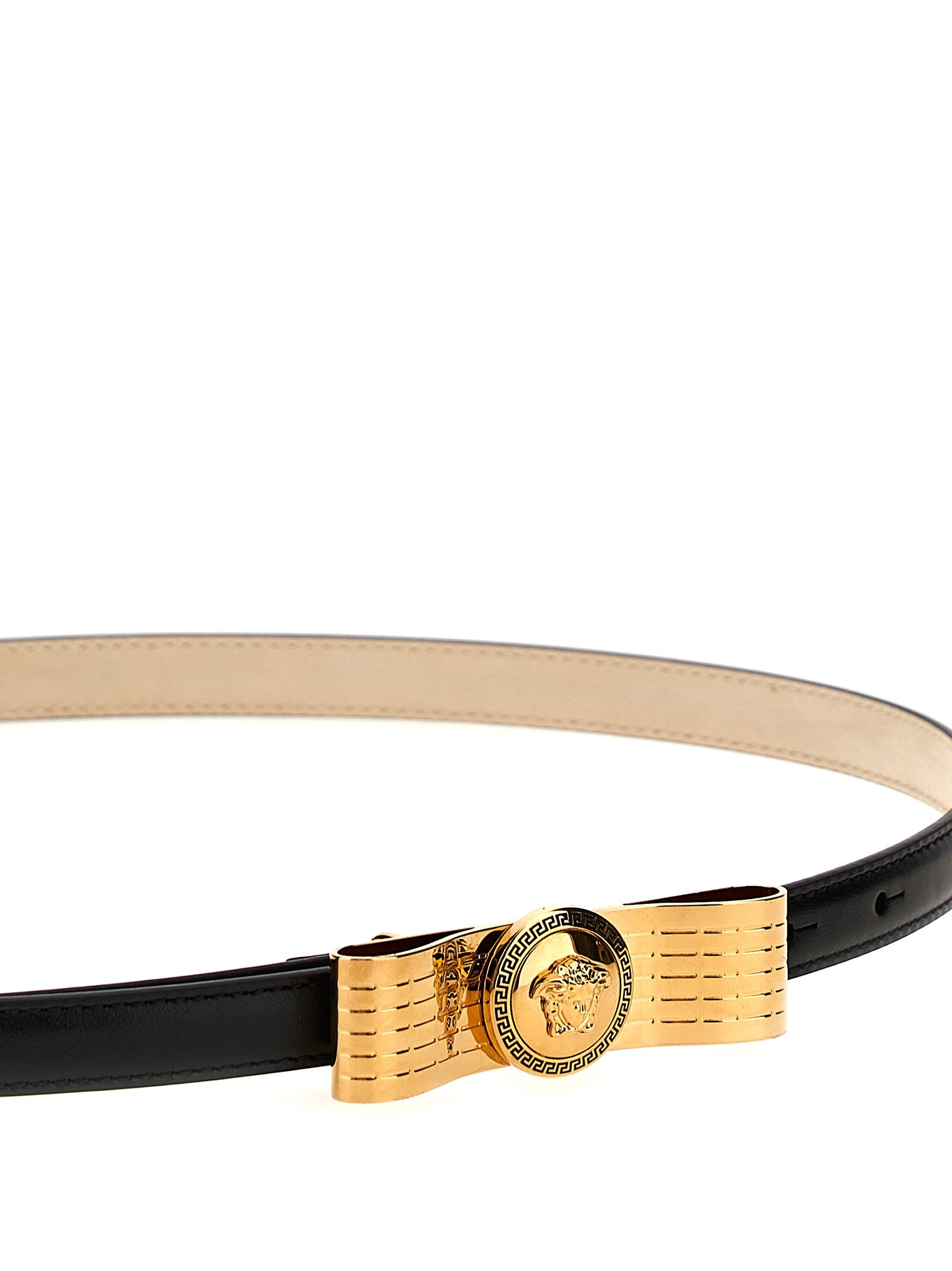 Versace Black Calfskin Regular Women's Belt