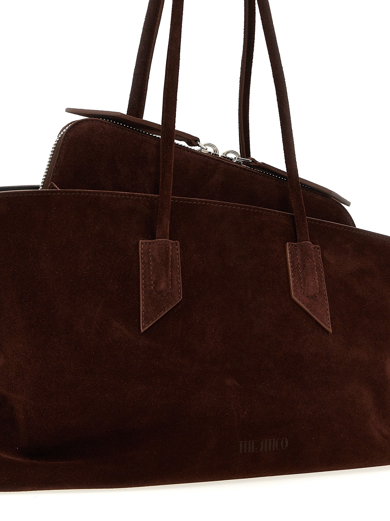 The Attico Brown Calfskin Shoulder Women's Bag