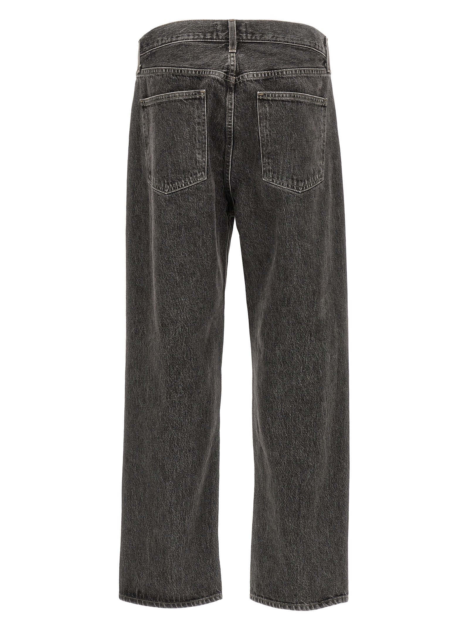 Agolde Gray Cotton Straight-Leg Men's Jeans