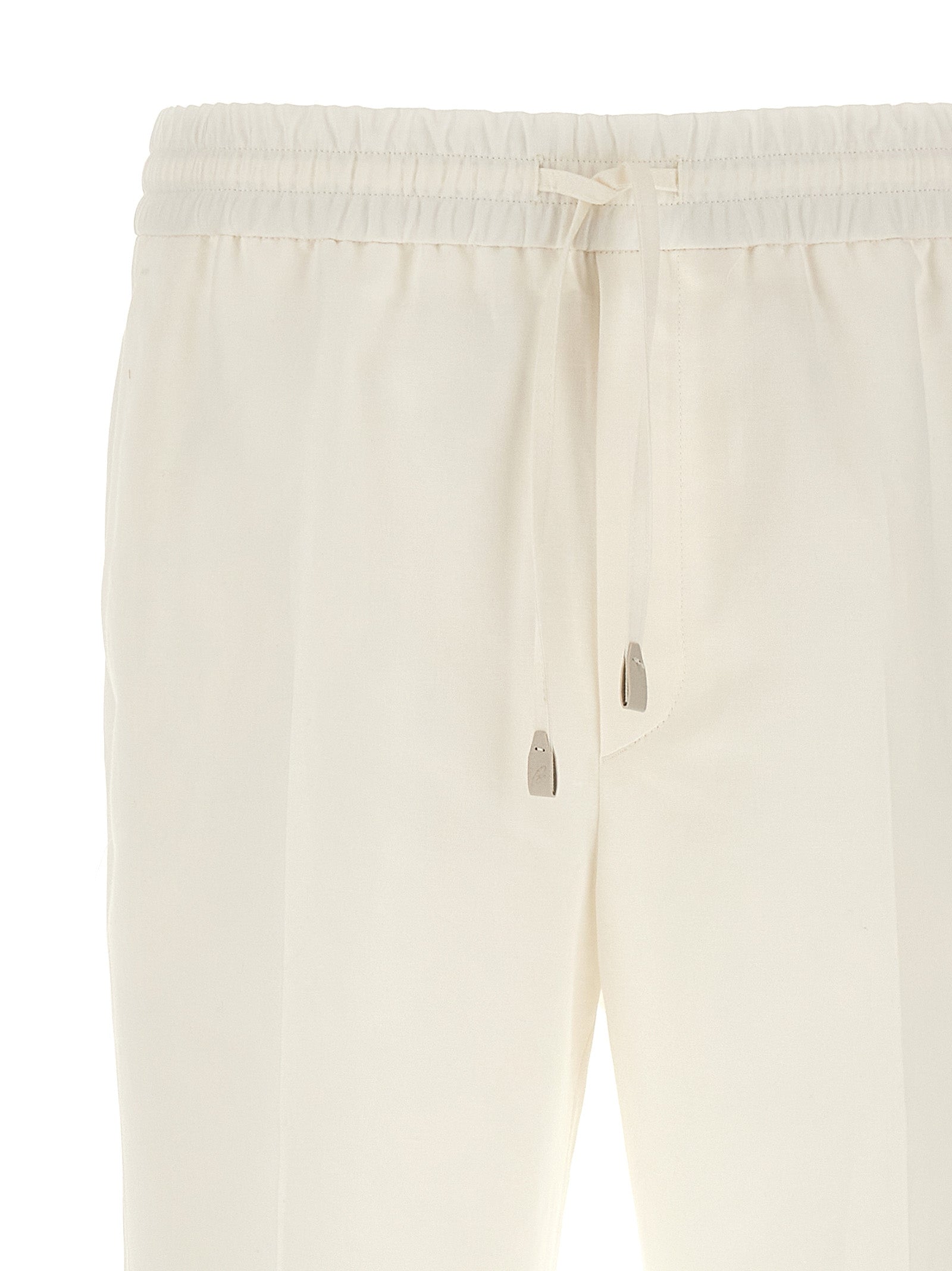 Brioni White Linen Casual Men's Pants