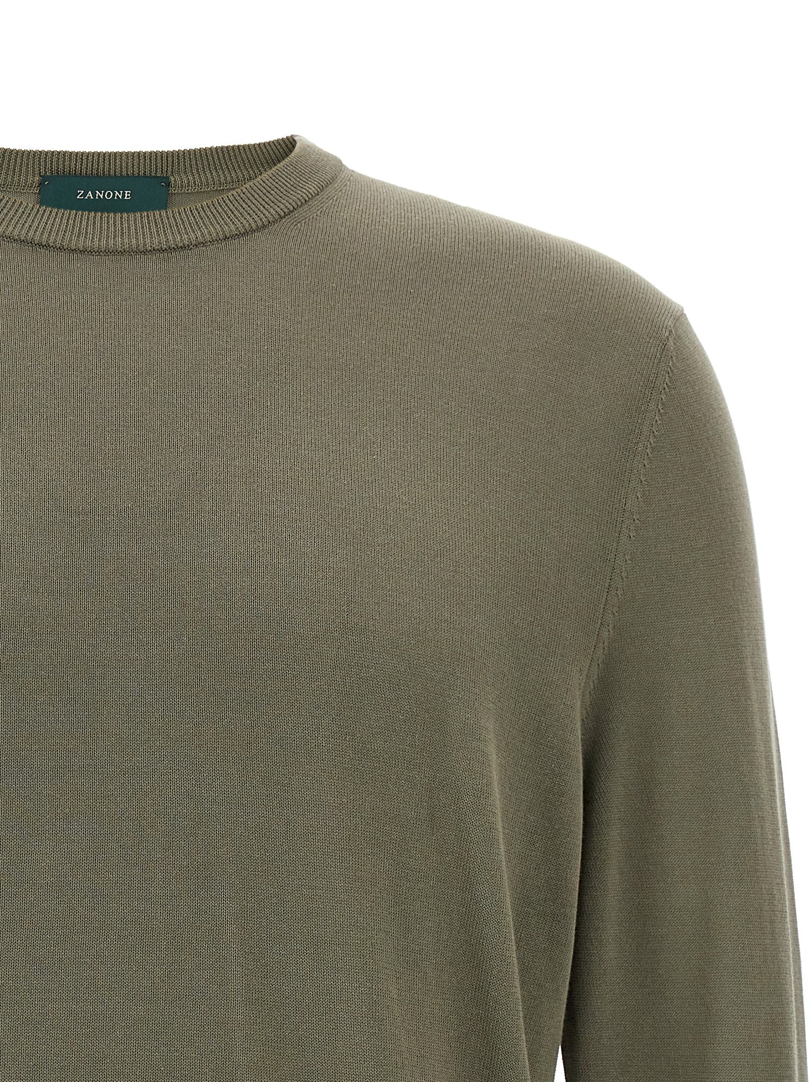 ZANONE Bicolor Cotton Men's Cardigan