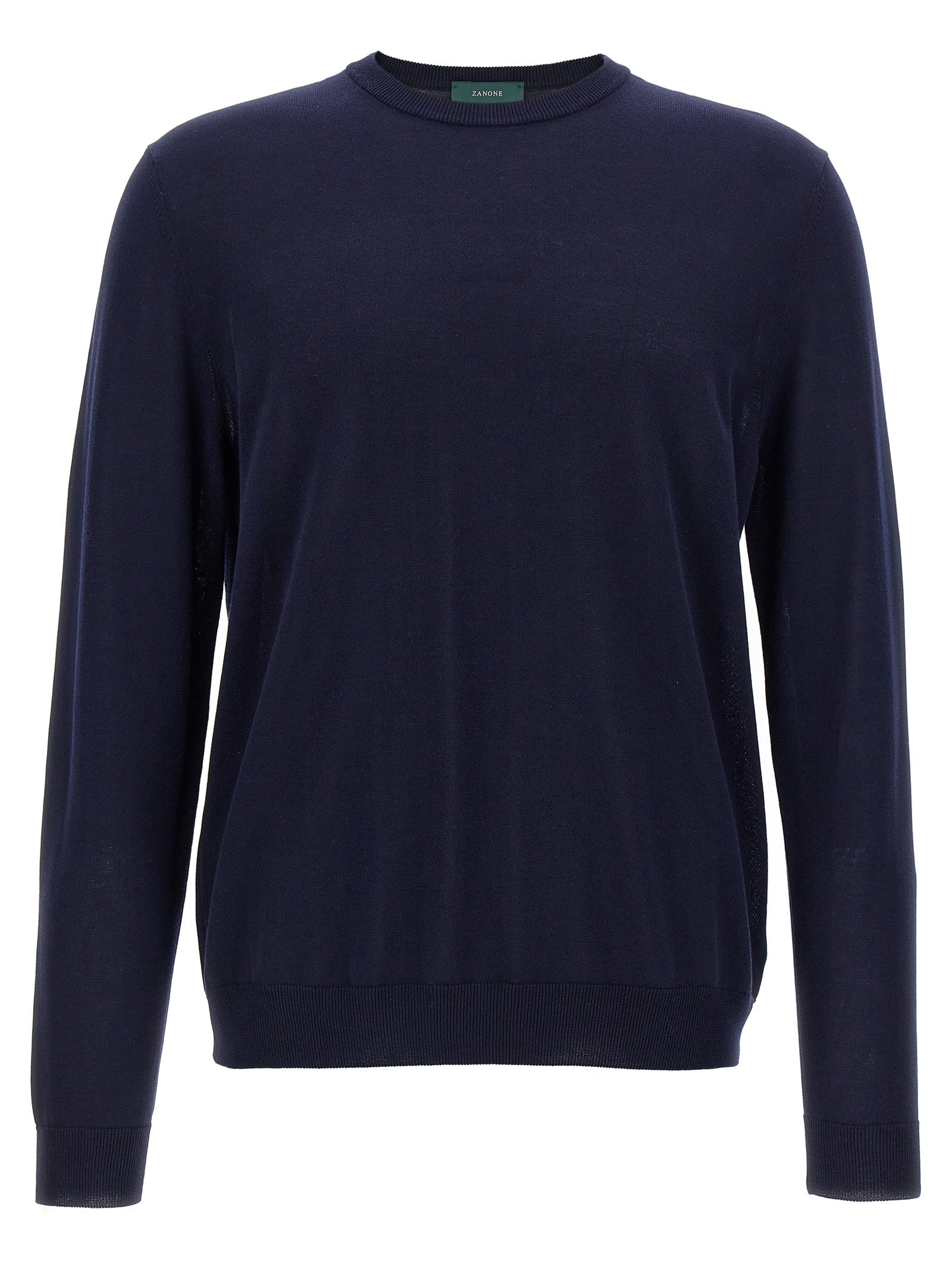 ZANONE Blue Cotton Men's Cardigan