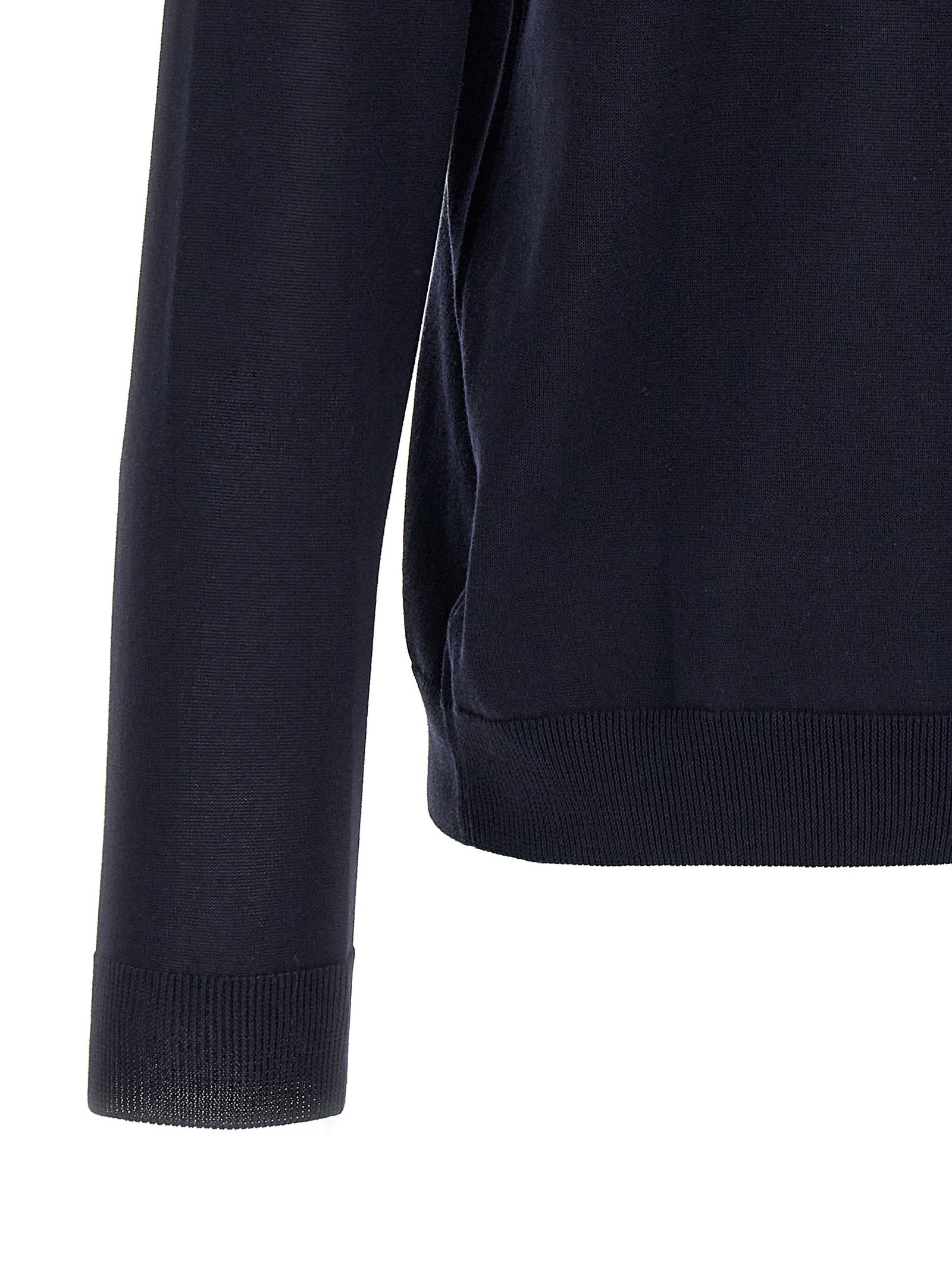 ZANONE Blue Cotton Men's Cardigan