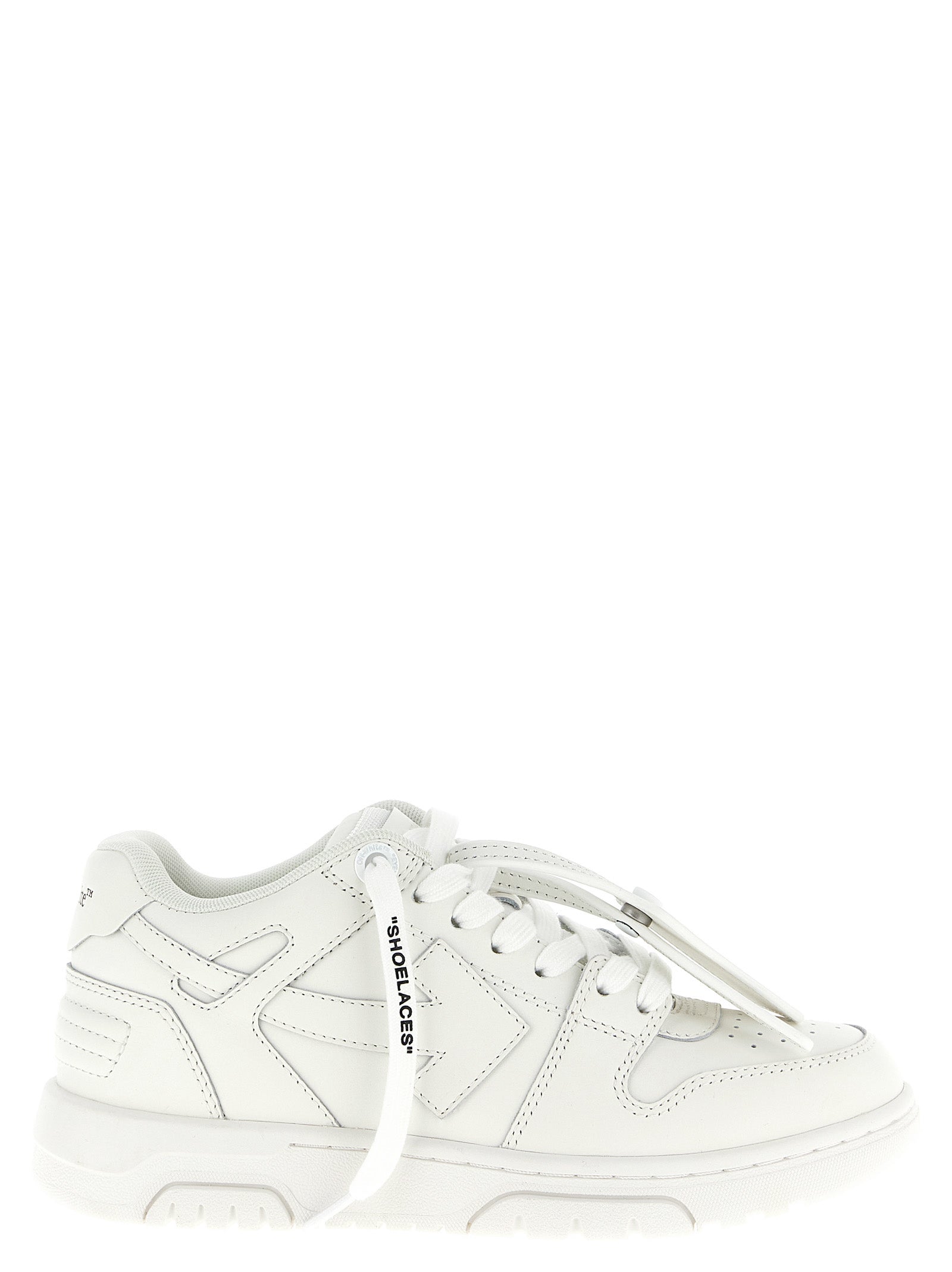 Off-White White Bovine Leather Women's Sneakers