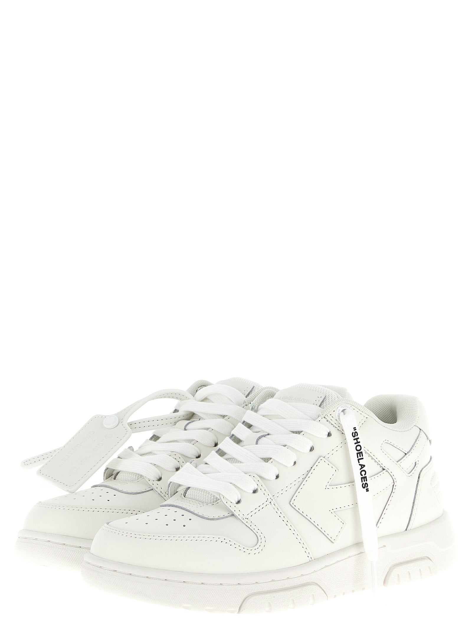 Off-White White Bovine Leather Women's Sneakers