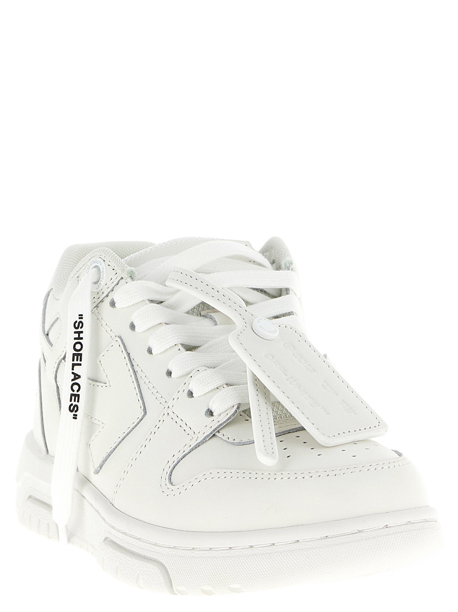 Off-White White Bovine Leather Women's Sneakers