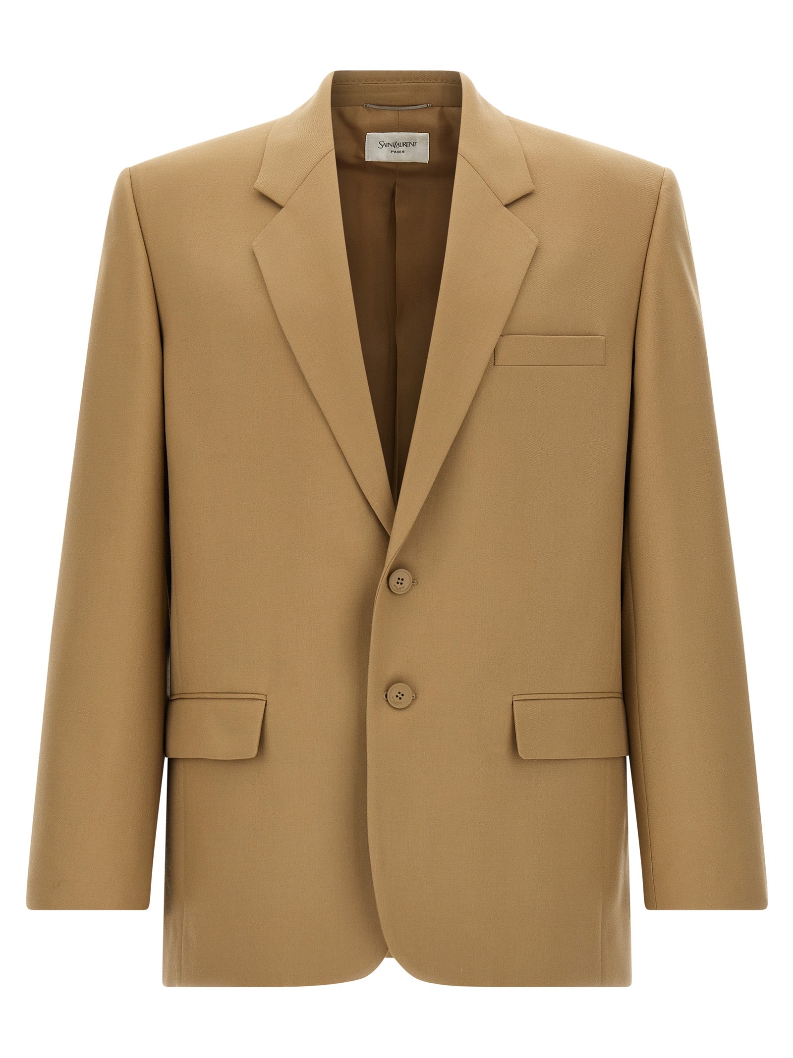 Saint Laurent Beige Wool Men's Blazer