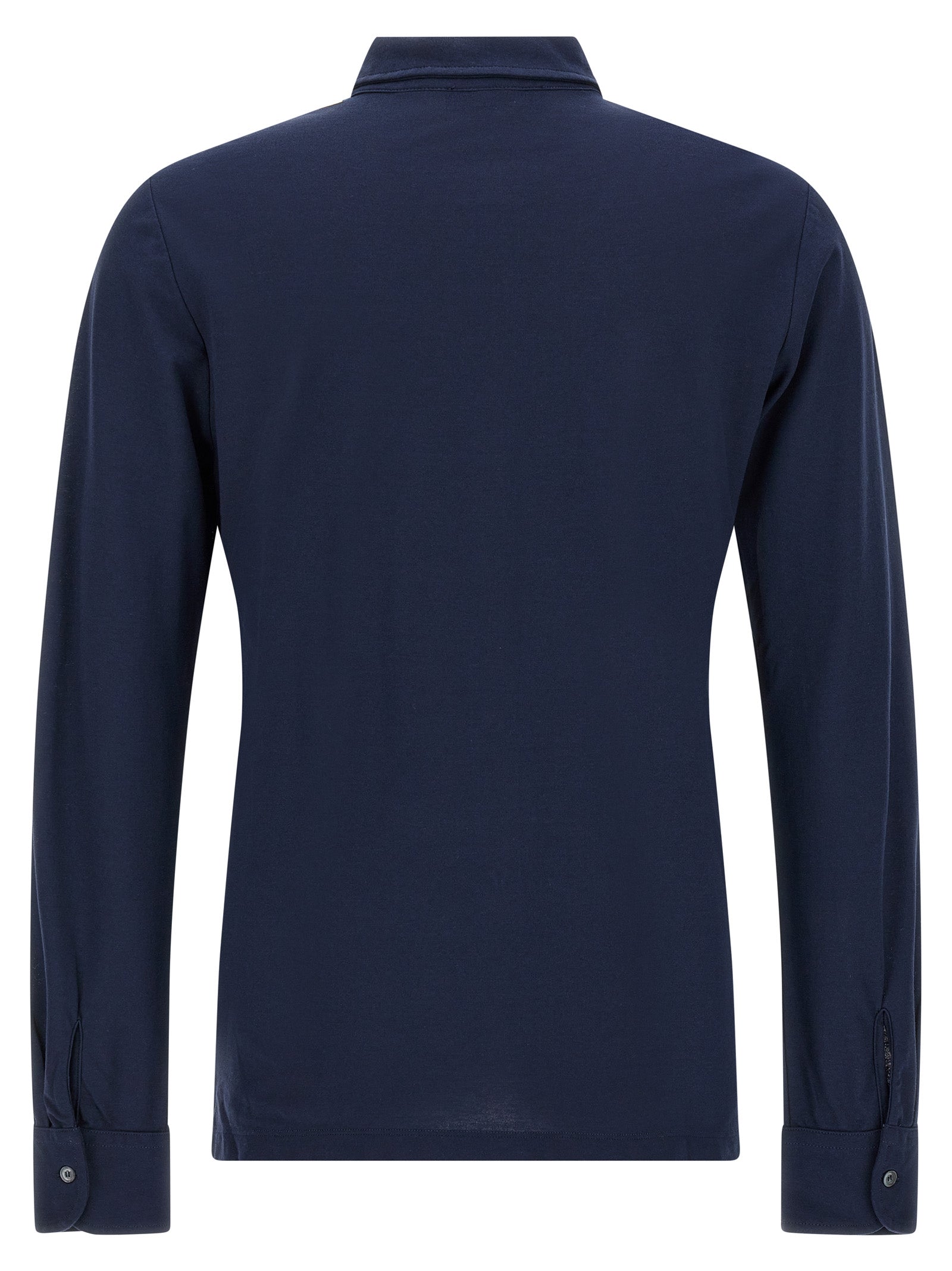 ZANONE Blue Cotton Men's Blouse