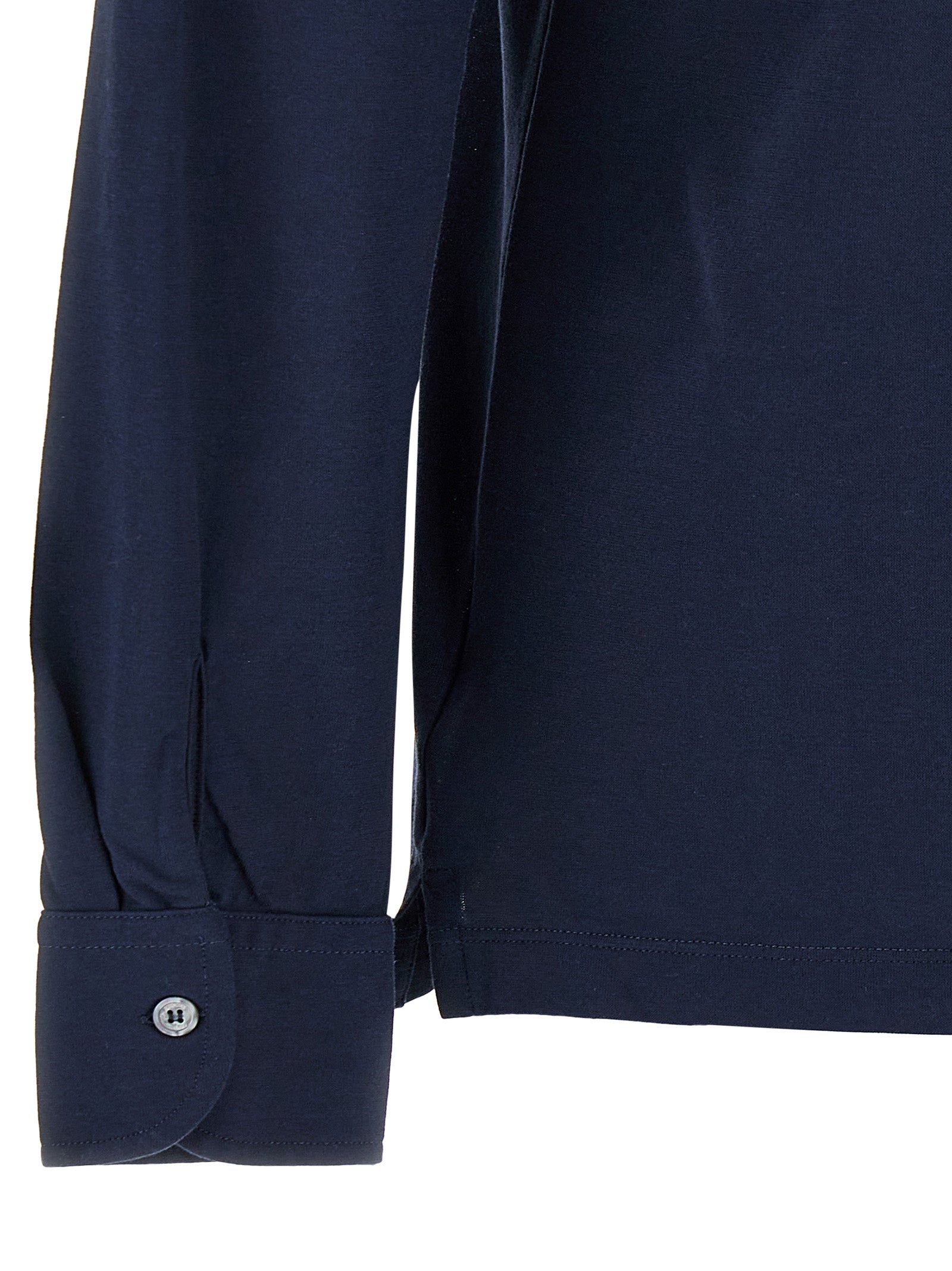 ZANONE Blue Cotton Men's Blouse