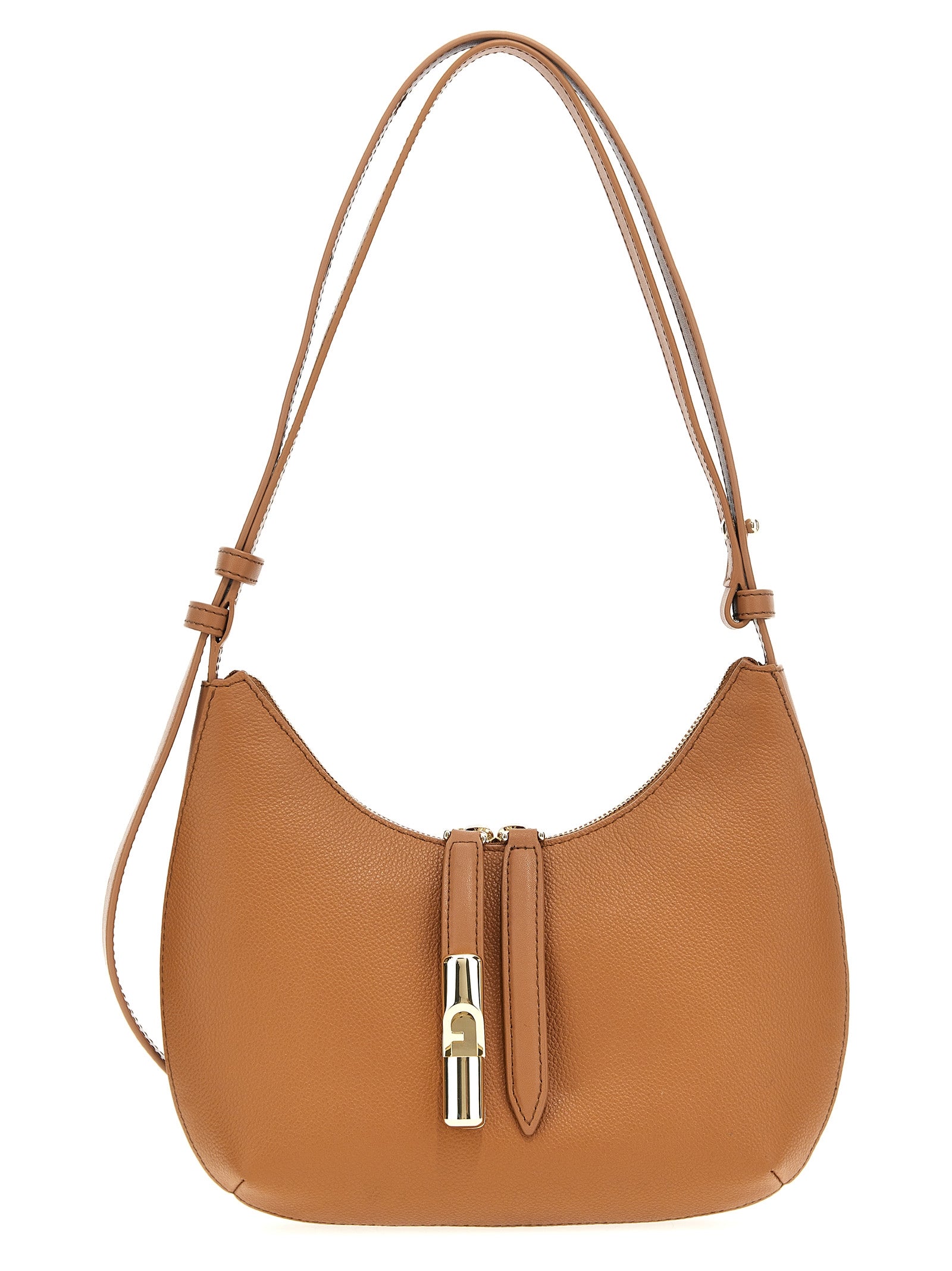 Furla Brown Leather Shoulder Women's Bag