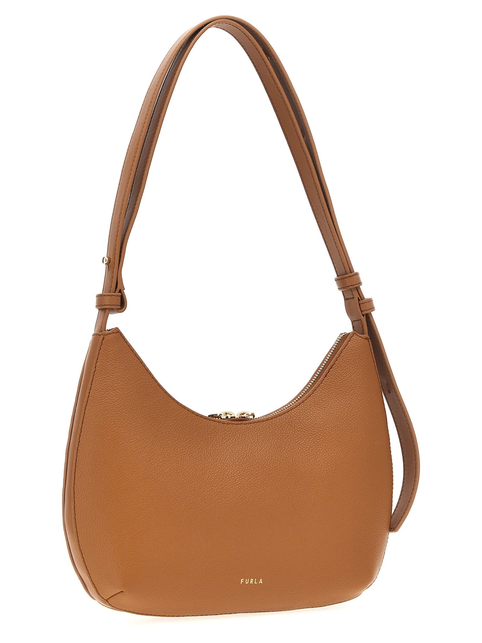 Furla Brown Leather Shoulder Women's Bag