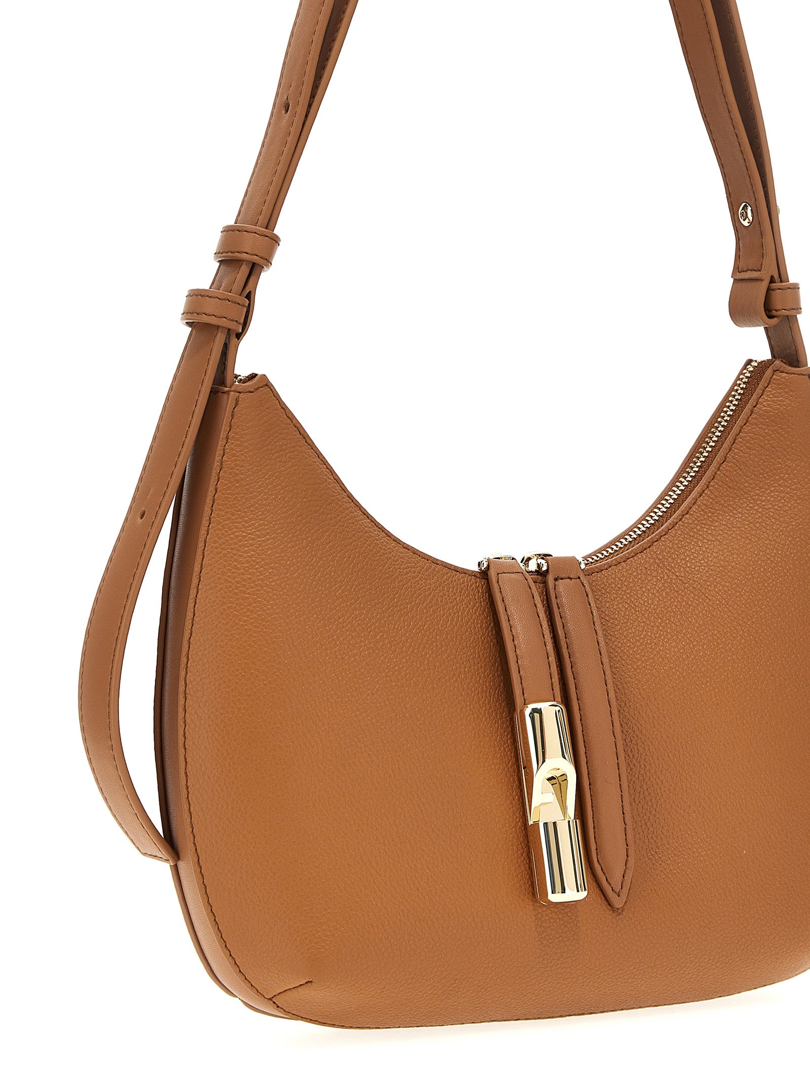 Furla Brown Leather Shoulder Women's Bag