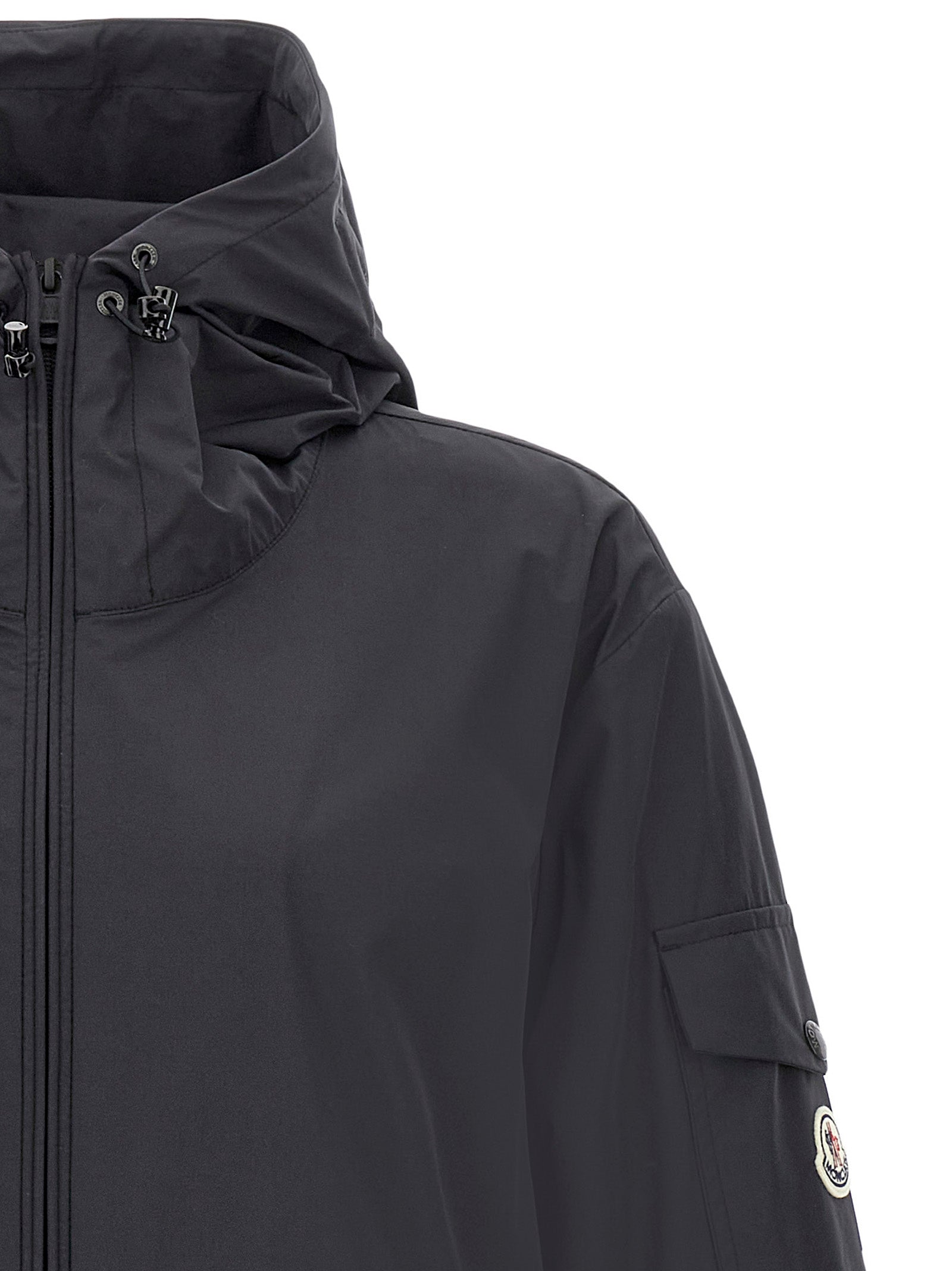 Moncler Black Polyester Shell Men's Jacket