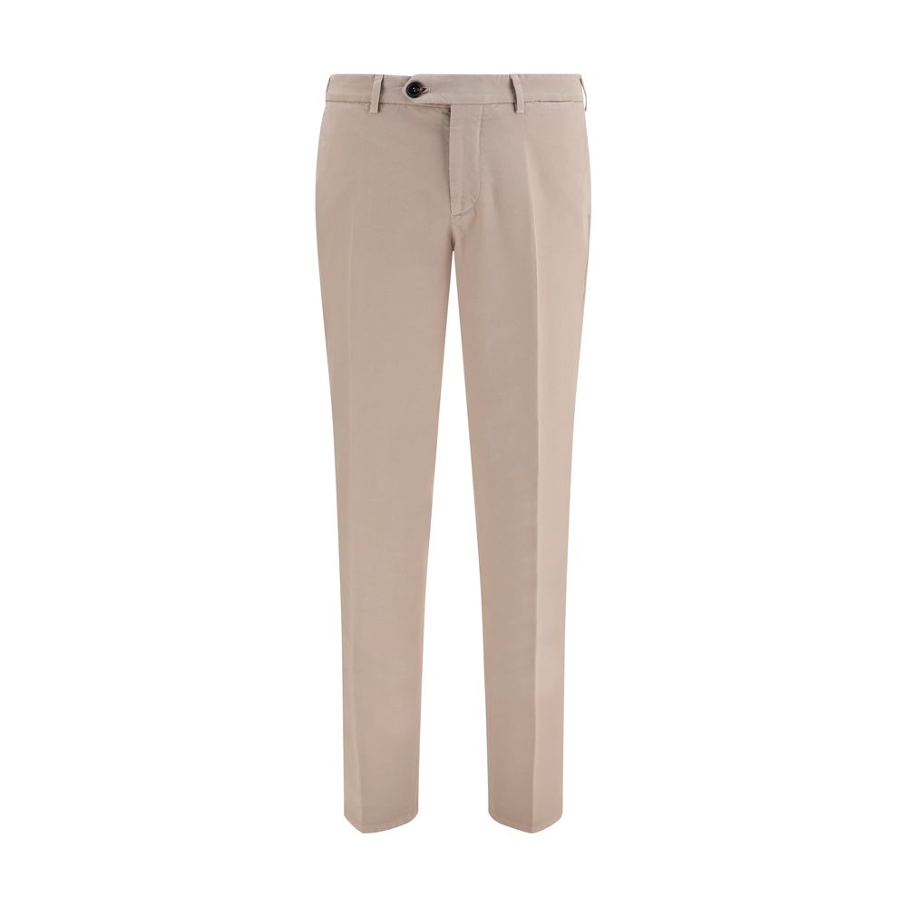 Brunello Cucinelli Beige Cotton Casual Men's Pants
