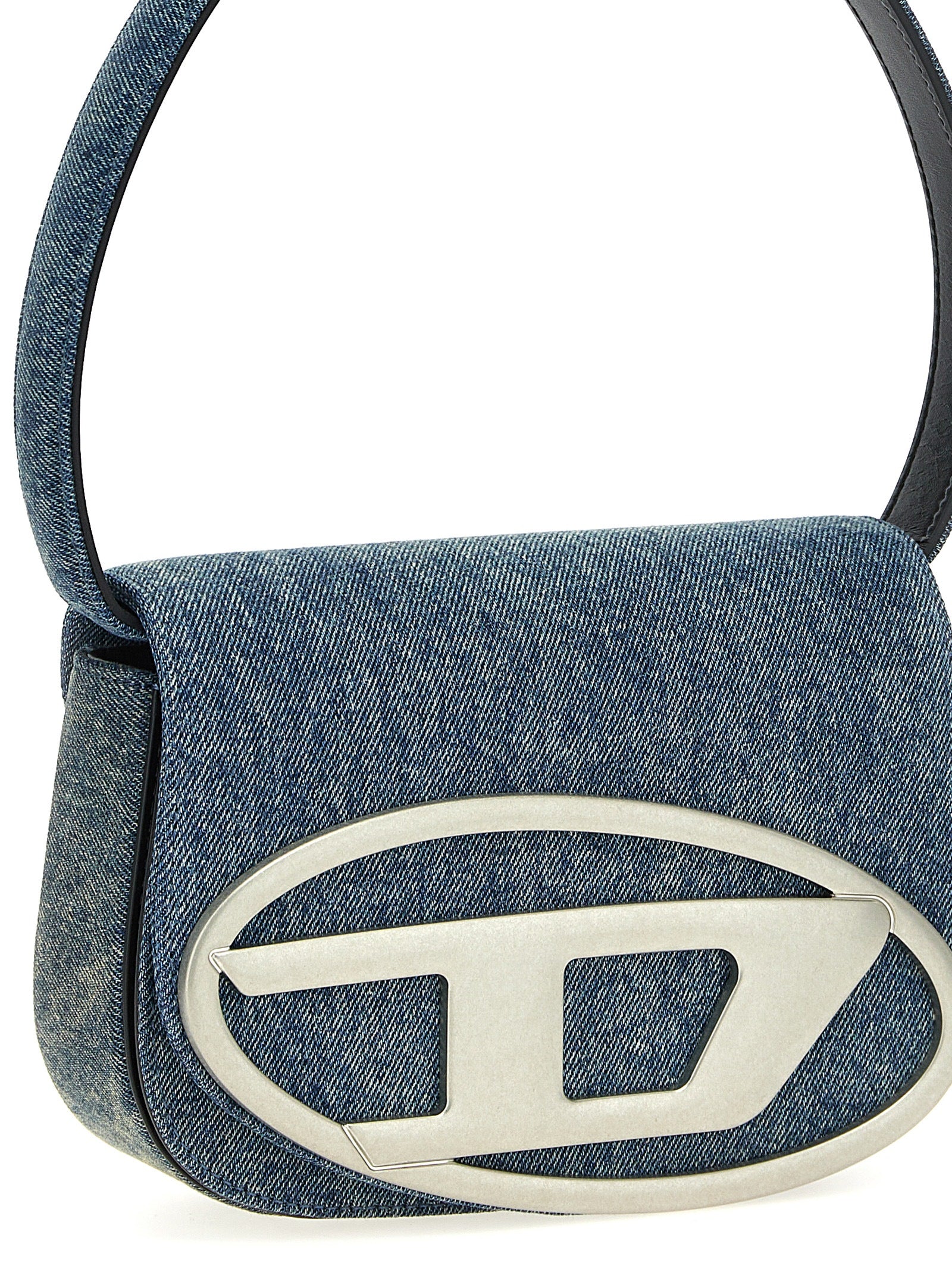 Diesel Blue Cotton Shoulder Women's Bag