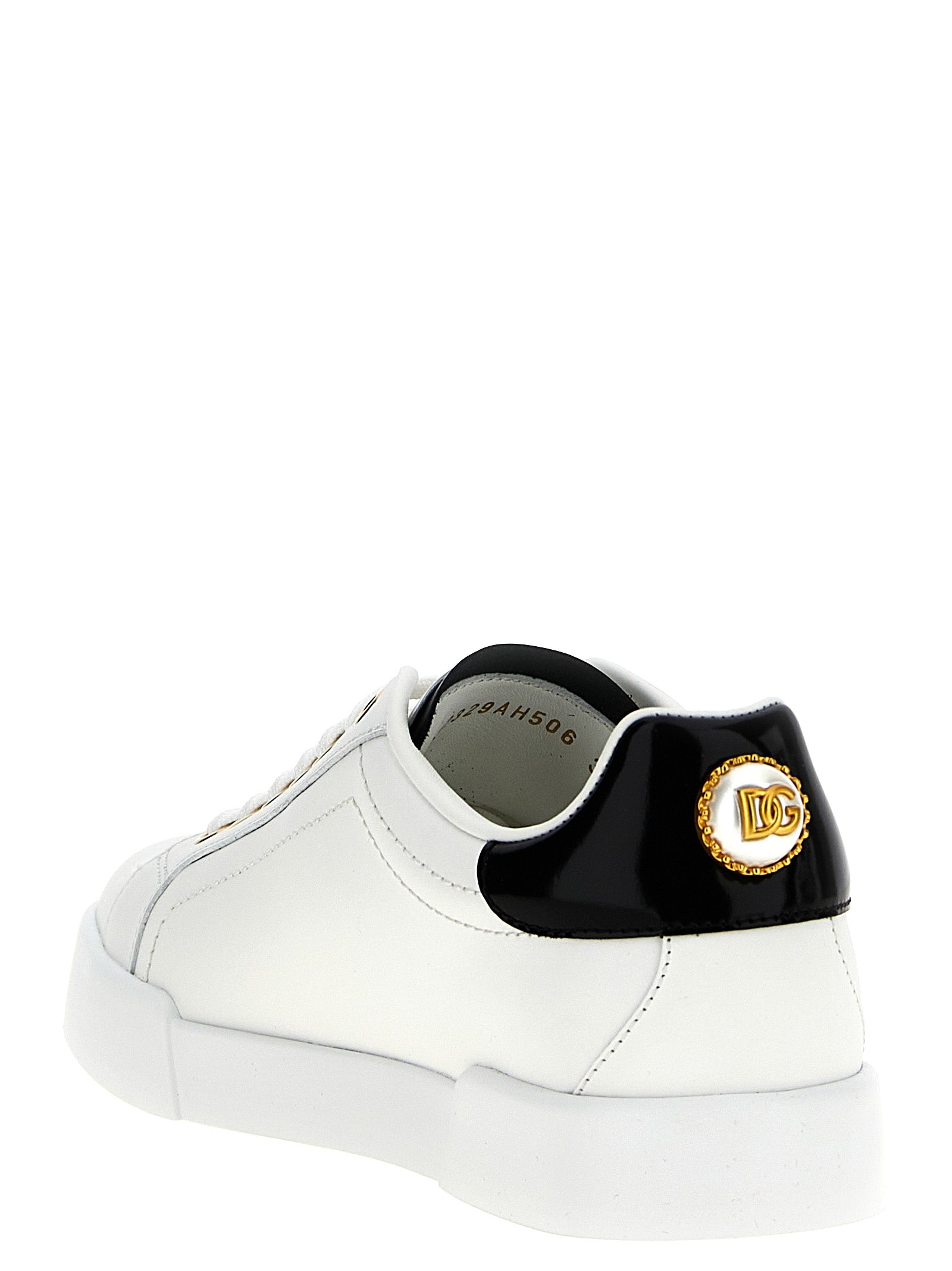 Dolce & Gabbana Bicolor Calfskin Low Top Women's Sneakers