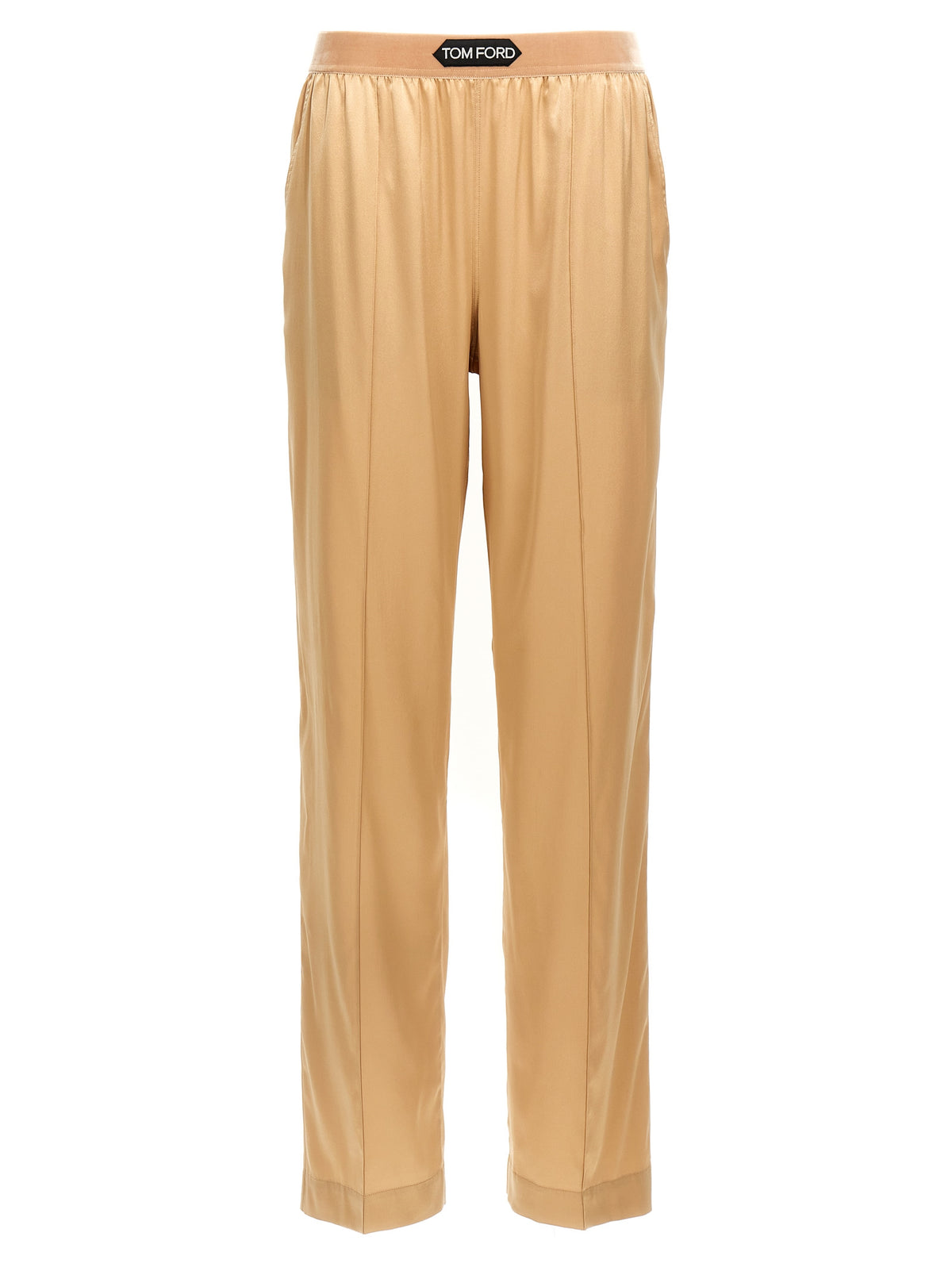 Tom Ford Beige Silk Casual Women's Pants