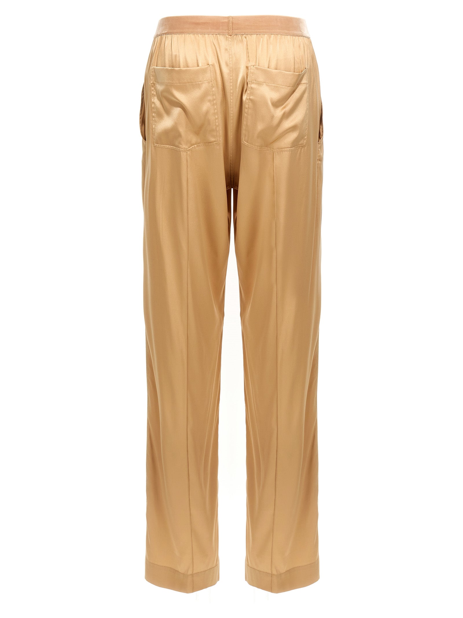 Tom Ford Beige Silk Casual Women's Pants
