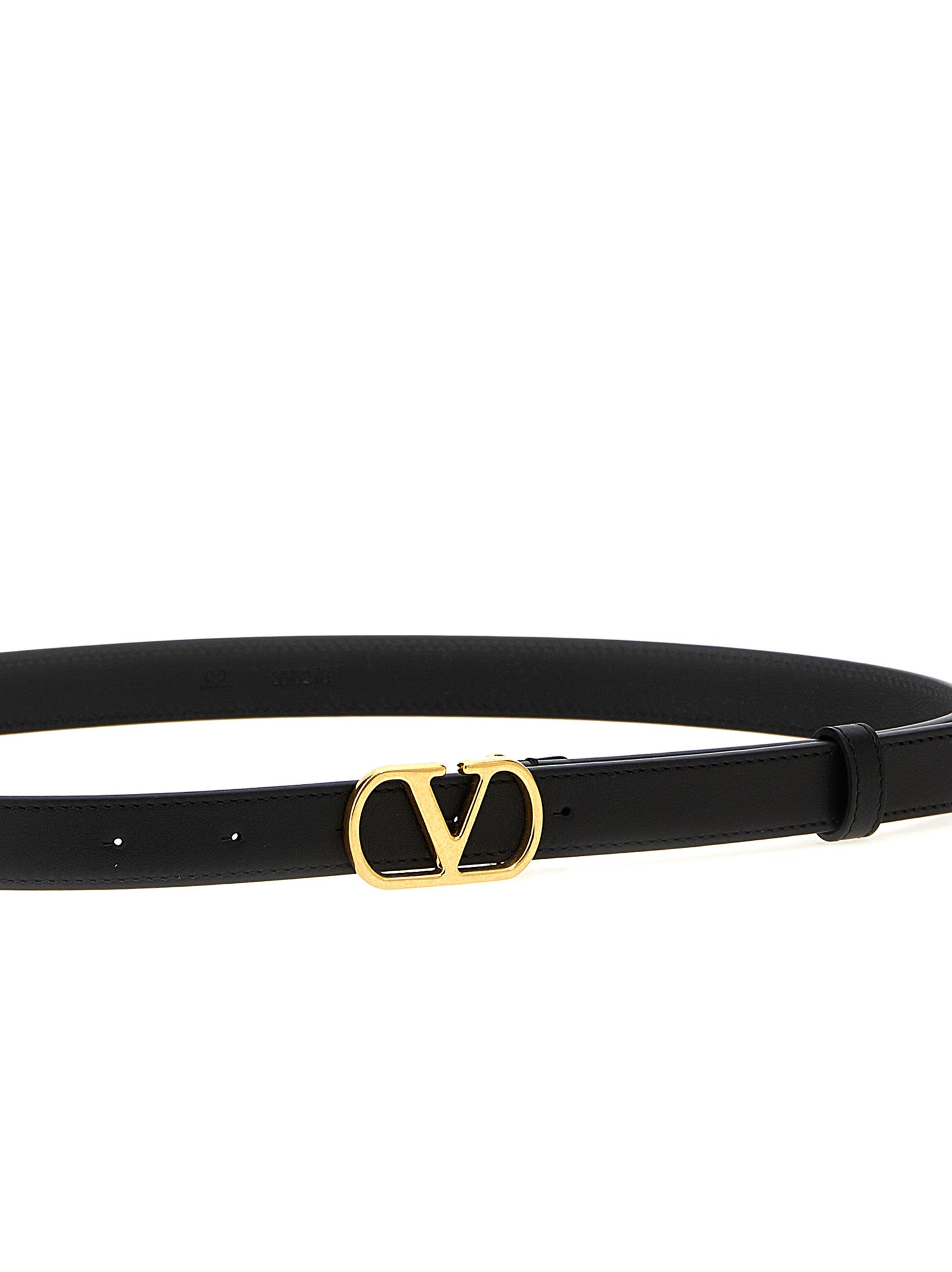 Valentino Garavani Black Calfskin Regular Women's Belt