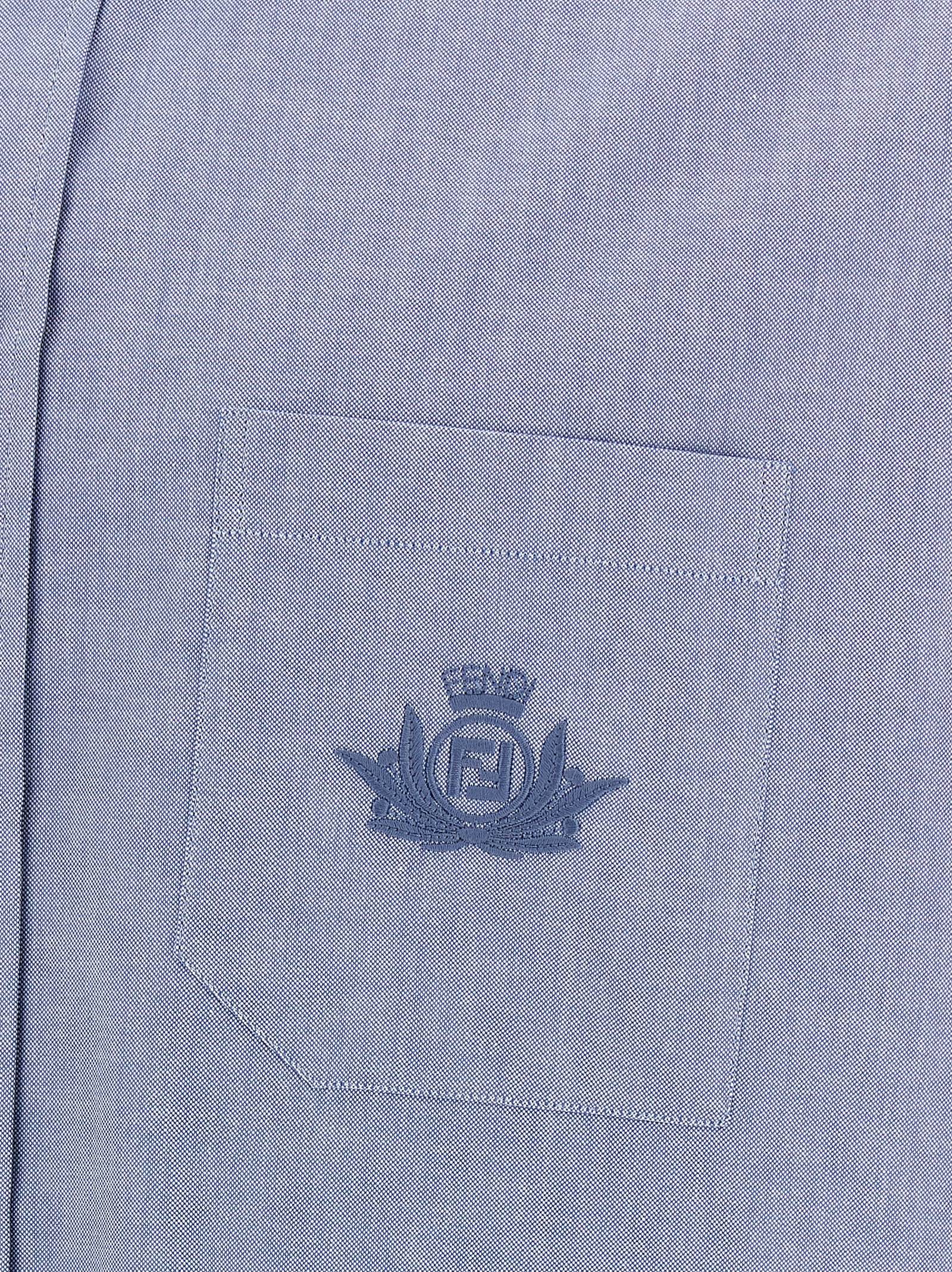 Fendi Blue Cotton Men's Blouse