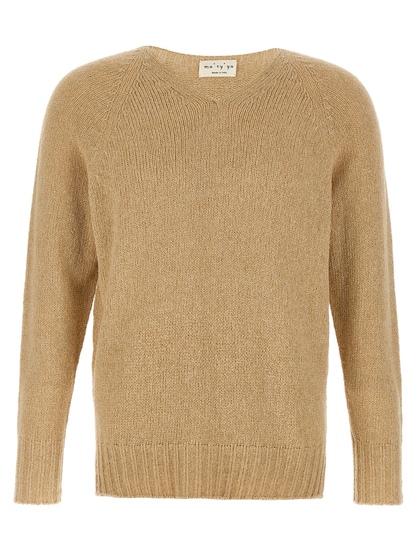 MA'RY'YA Beige Cotton Men's Cardigan