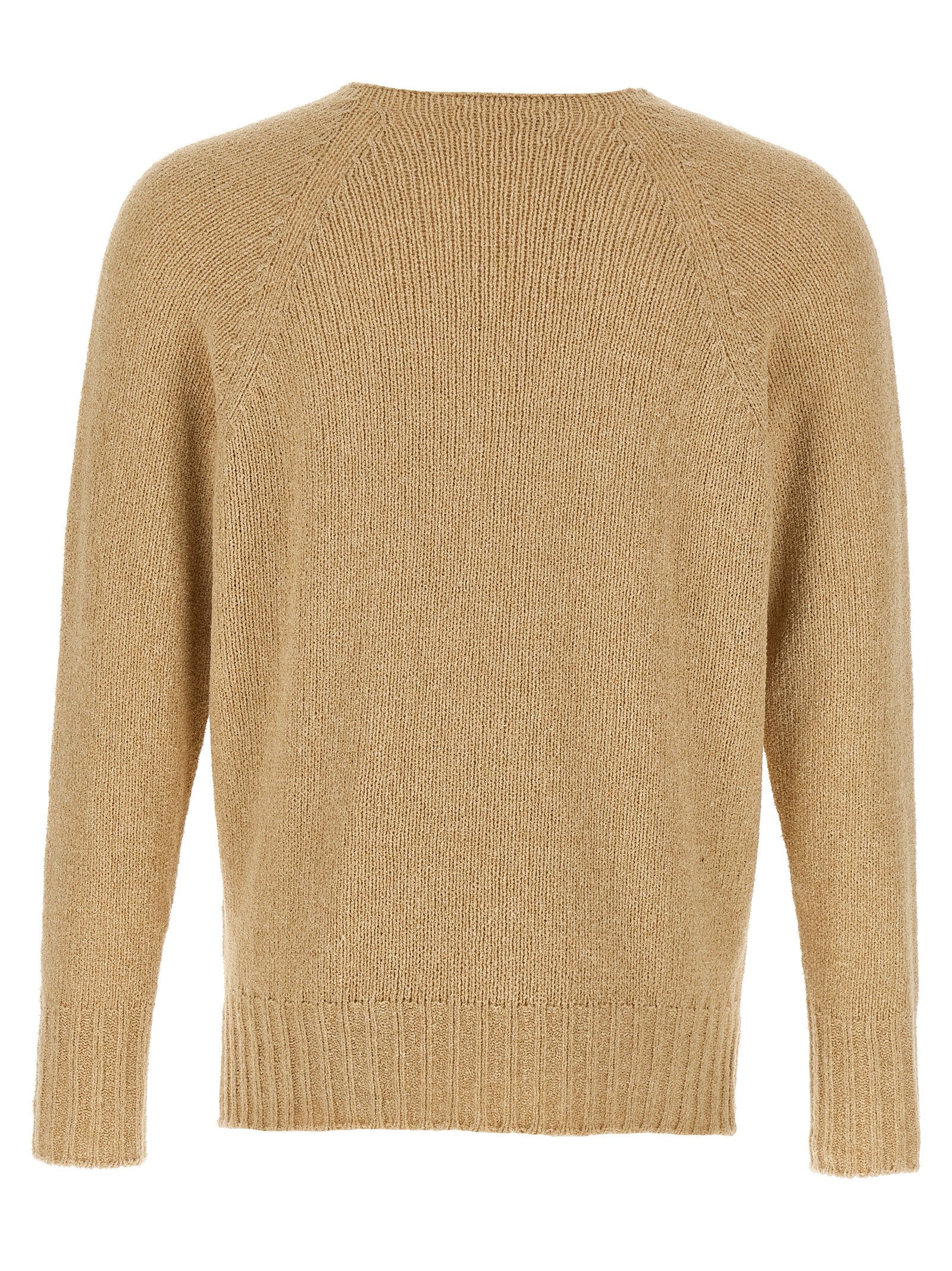 MA'RY'YA Beige Cotton Men's Cardigan
