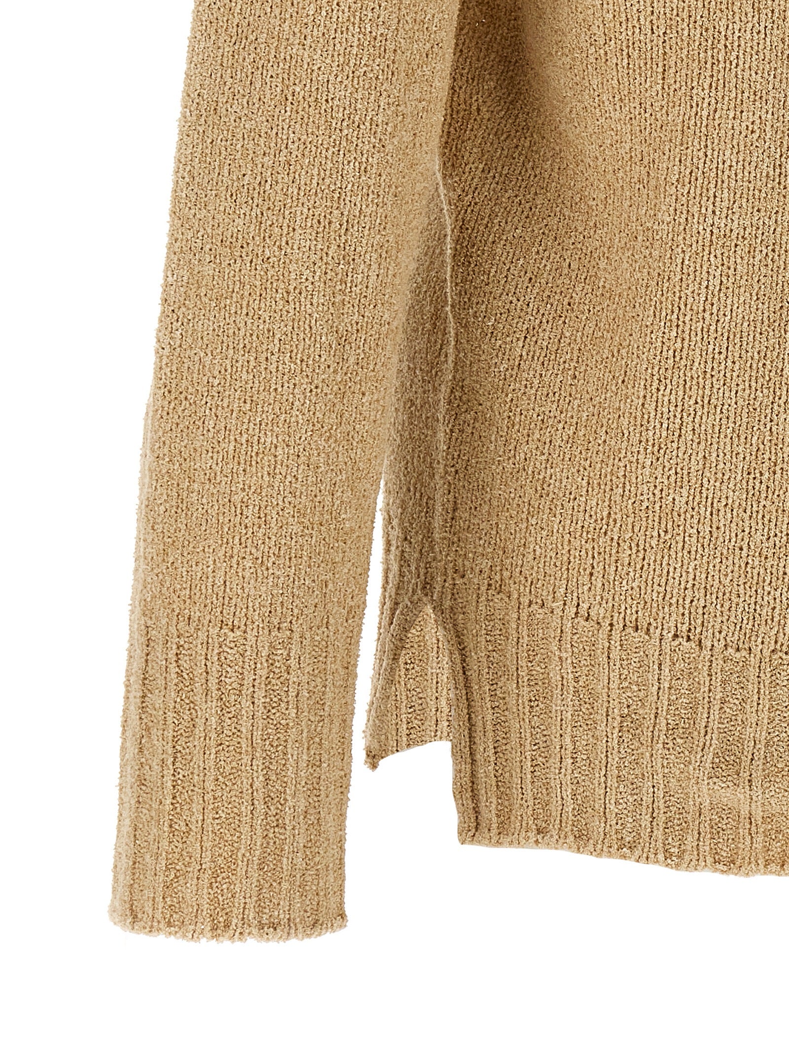 MA'RY'YA Beige Cotton Men's Cardigan