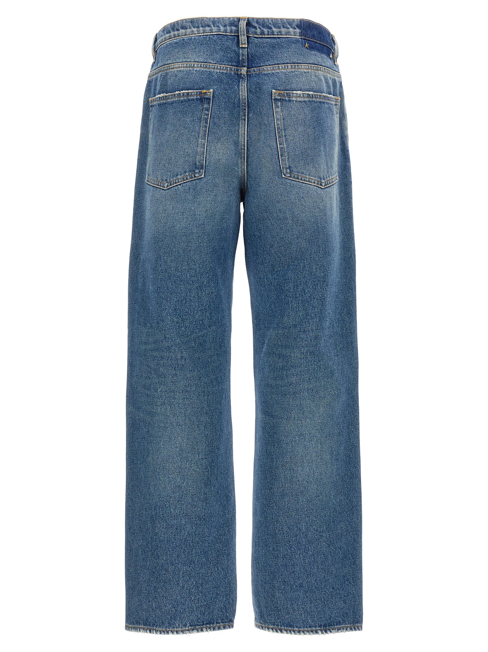Golden Goose Blue Cotton Straight-Leg Men's Jeans