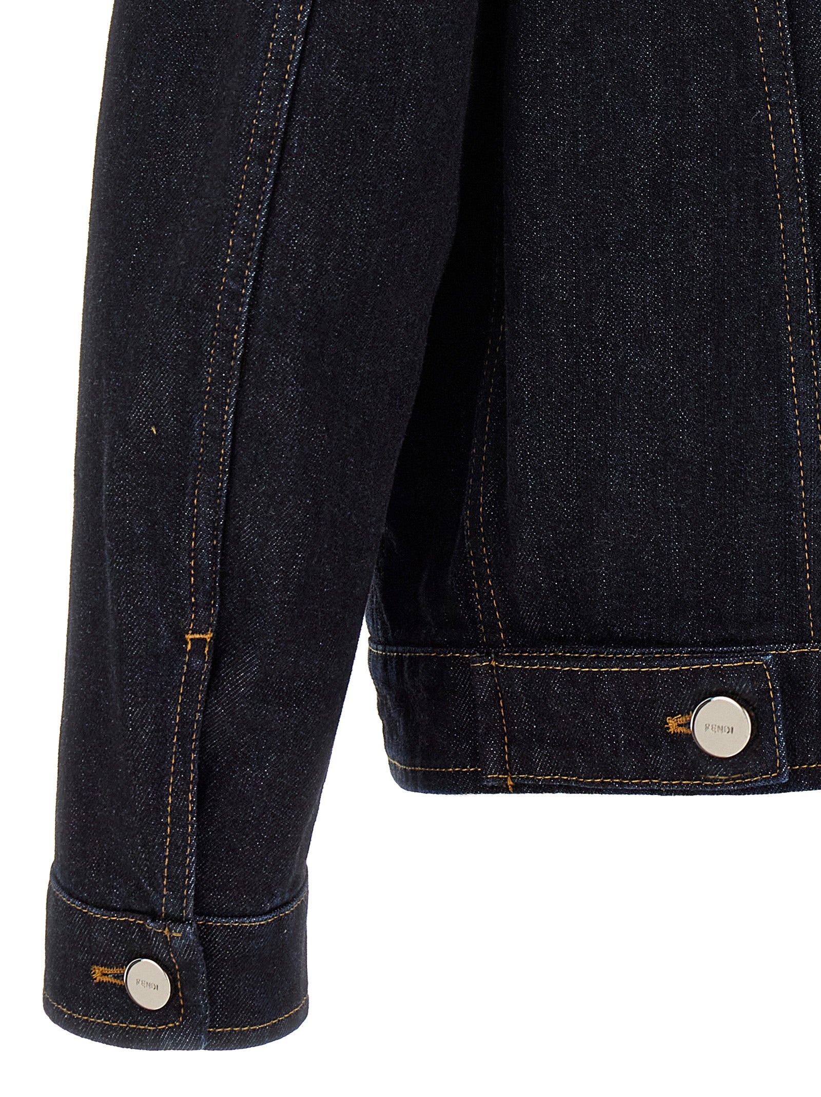 Fendi Blue Cotton Denim Men's Jacket