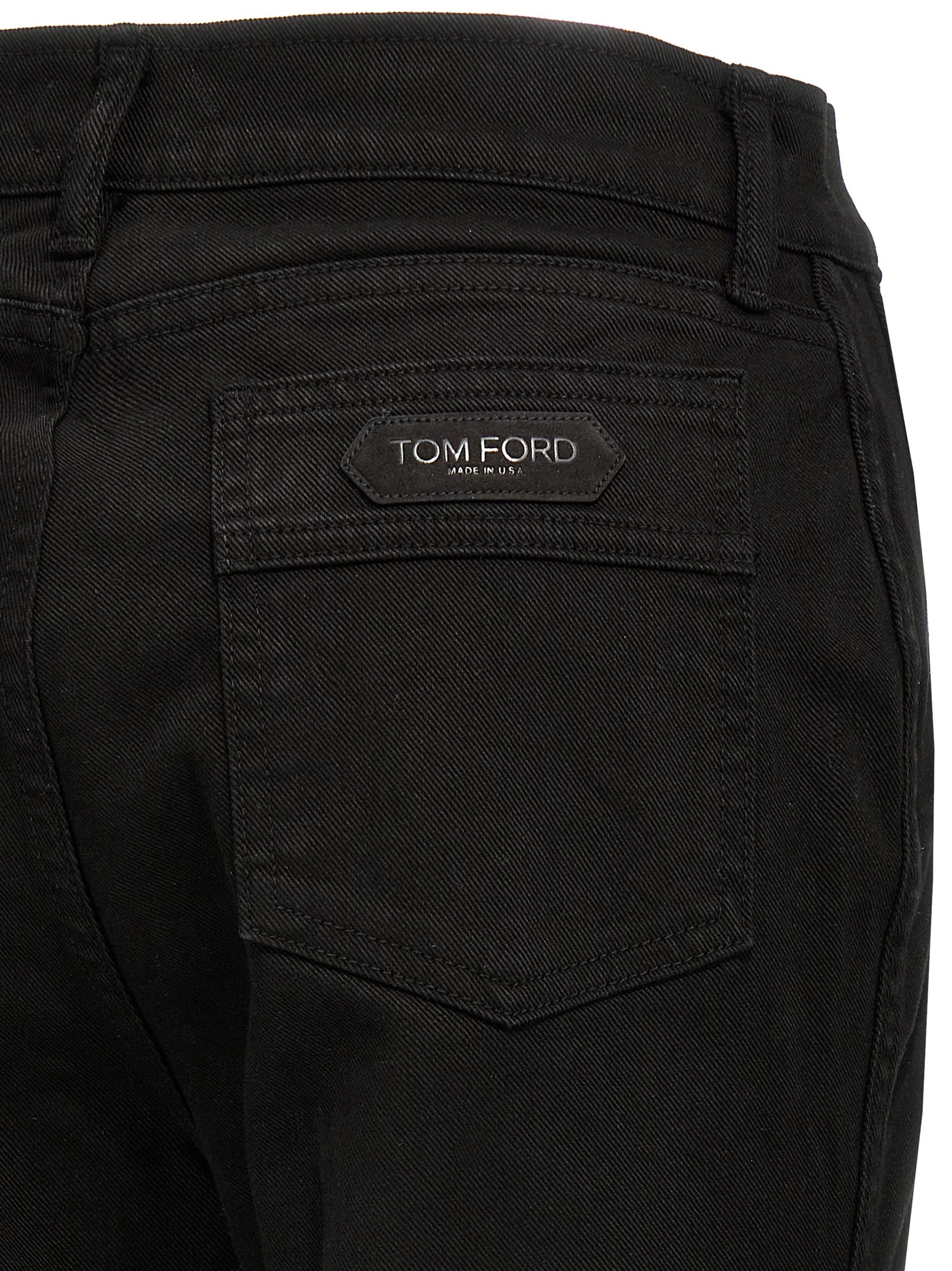 Tom Ford Black Cotton Flared Women's Jeans