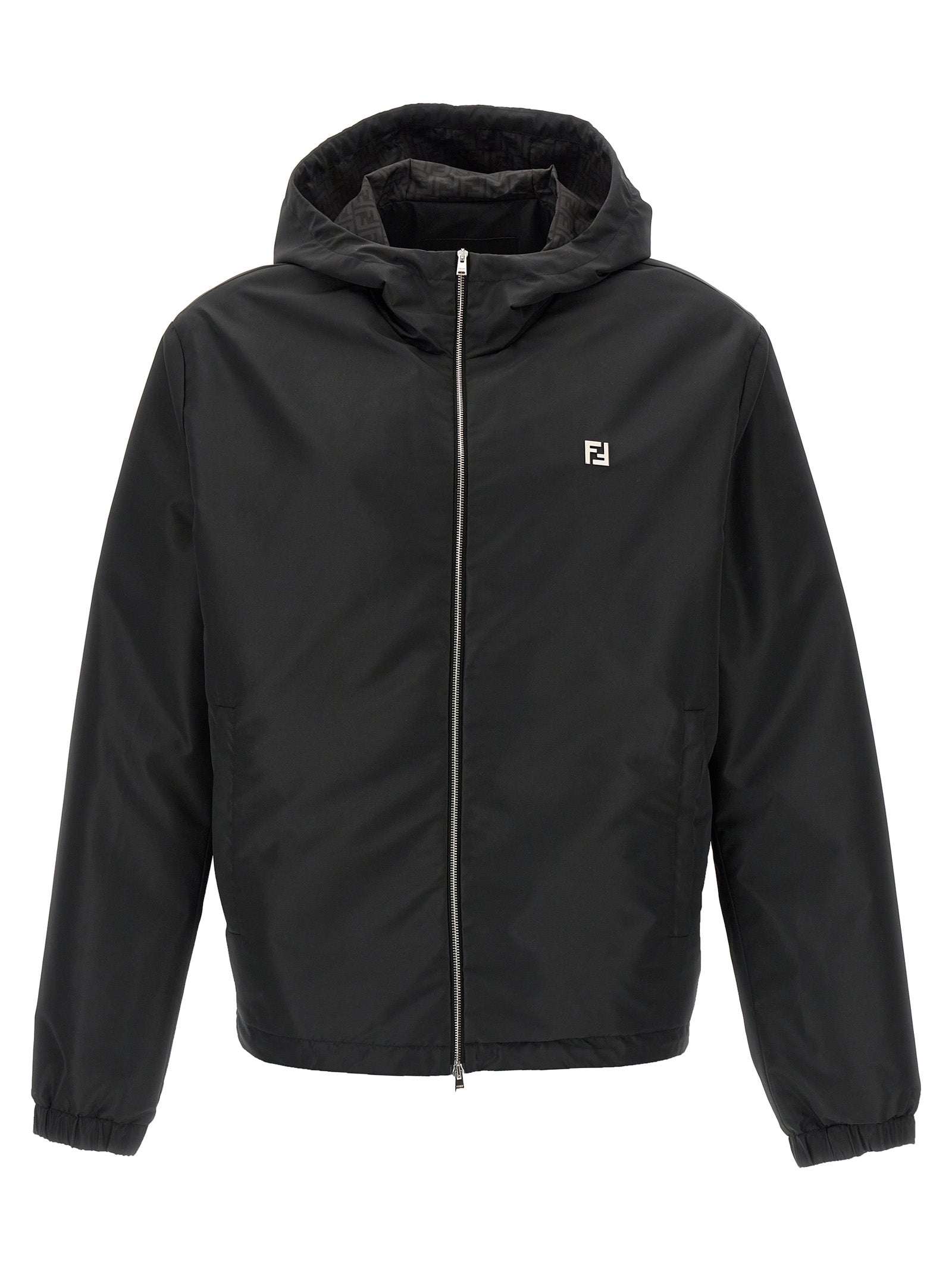 Fendi Black Polyester Shell Men's Jacket