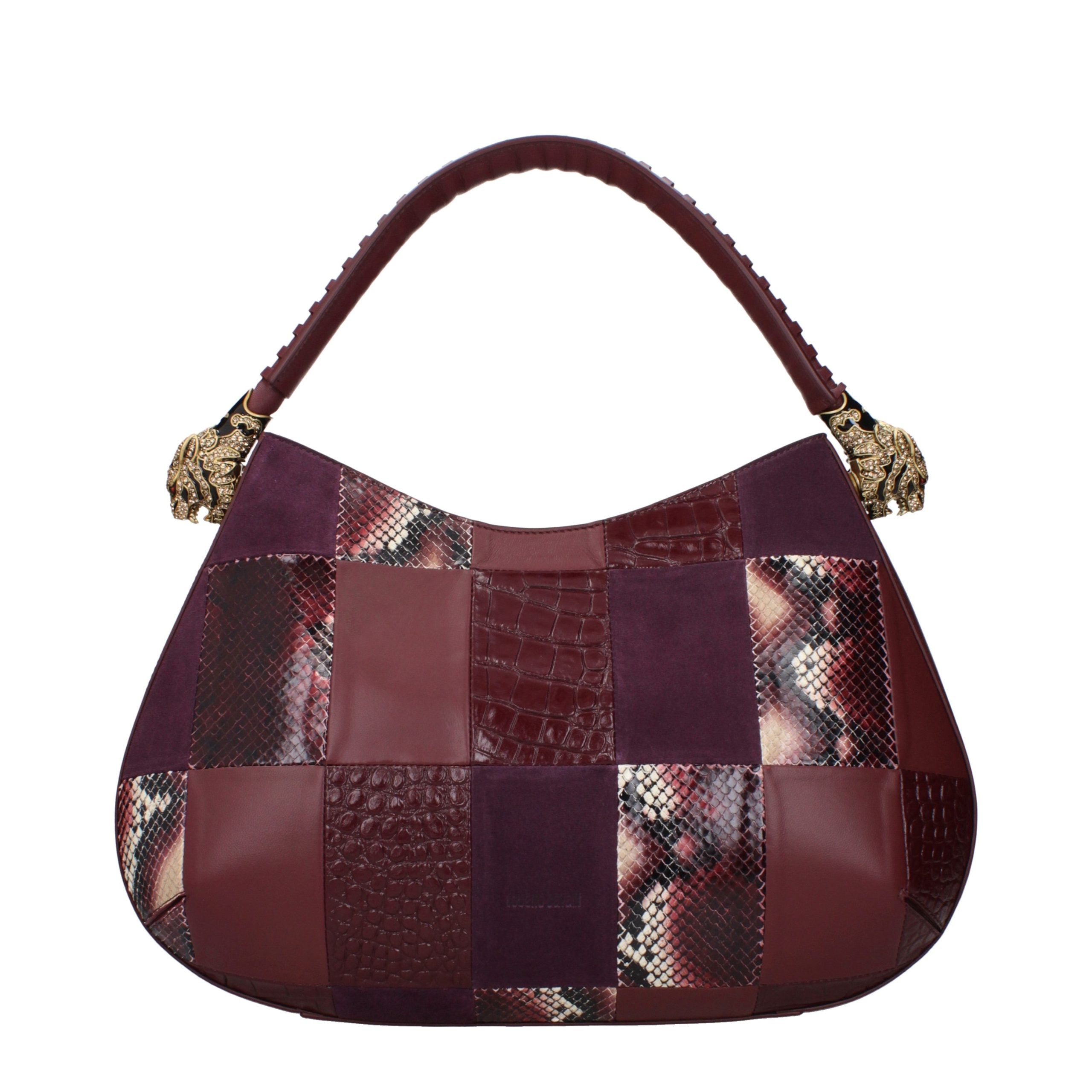 Roberto Cavalli Purple Leather Women's Handbag