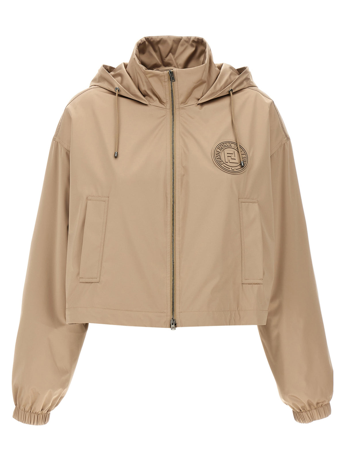 Fendi Brown Polyester Shell Women's Jacket