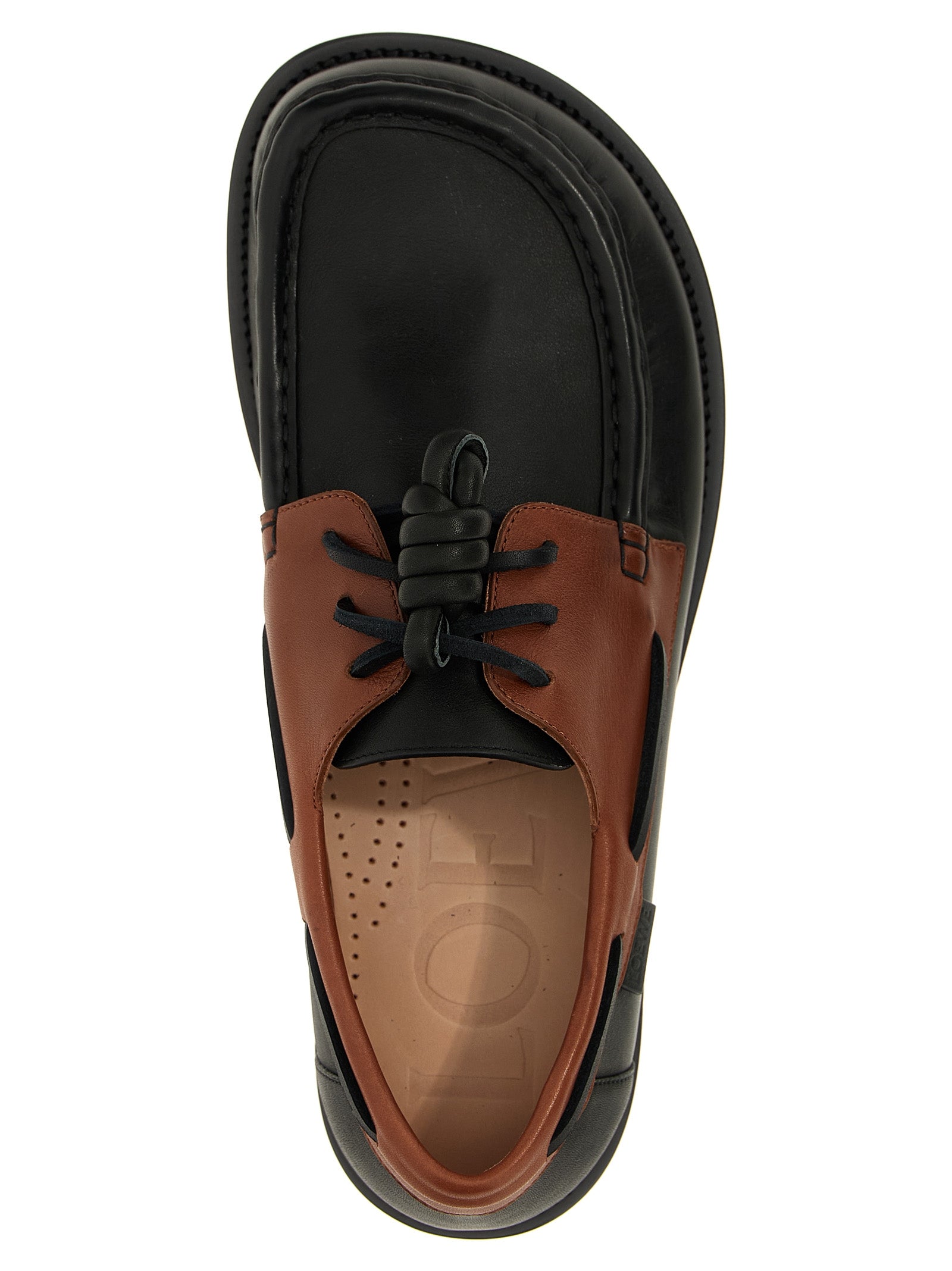 Loewe Multicolor Calfskin Slip-On Men's Loafers