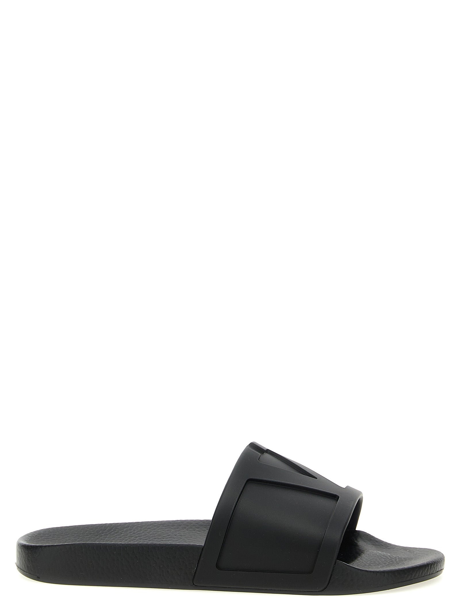Valentino Garavani Black Plastic Men's Slides
