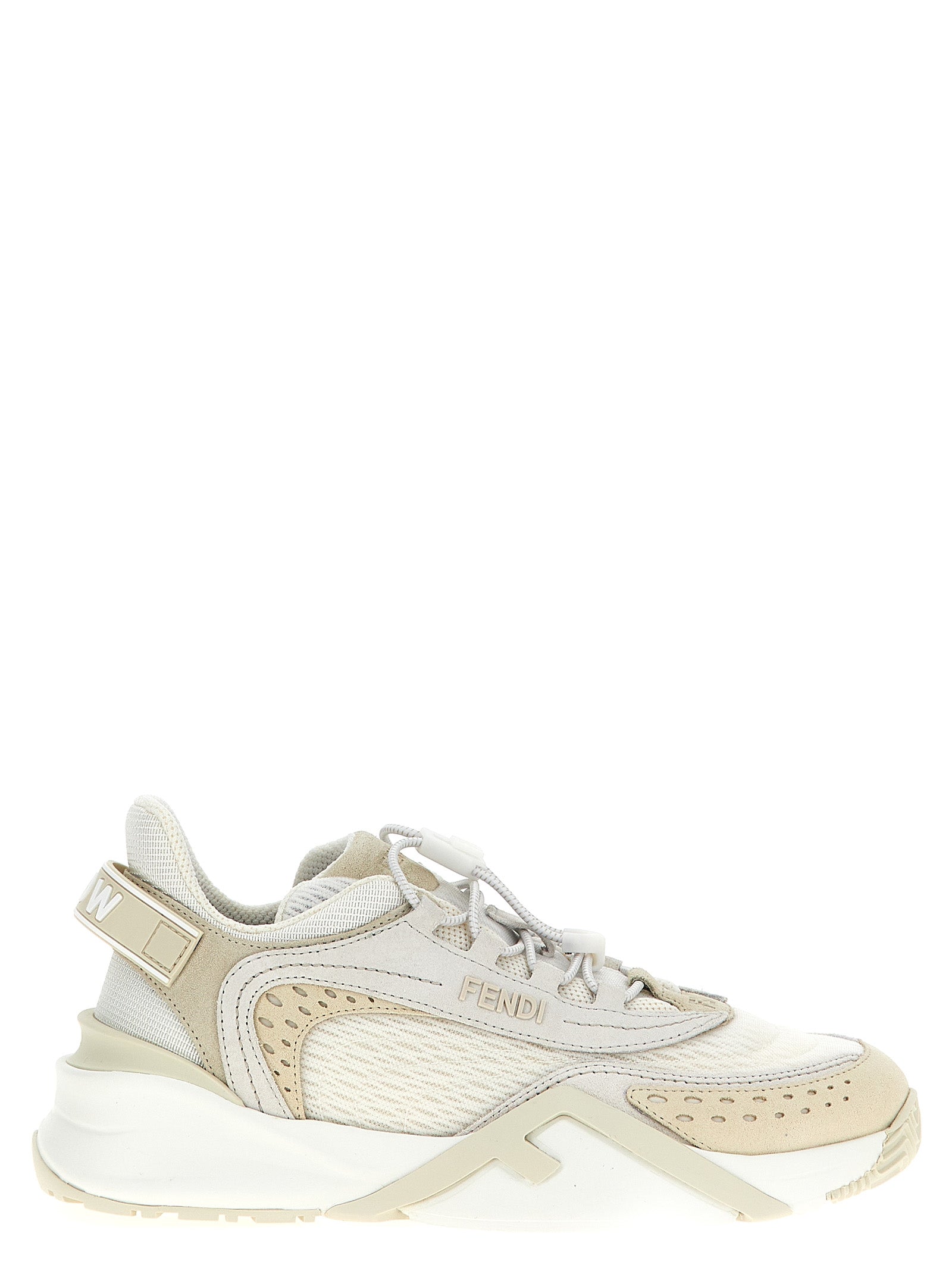 Fendi White Polyester Athletic Women's Sneakers