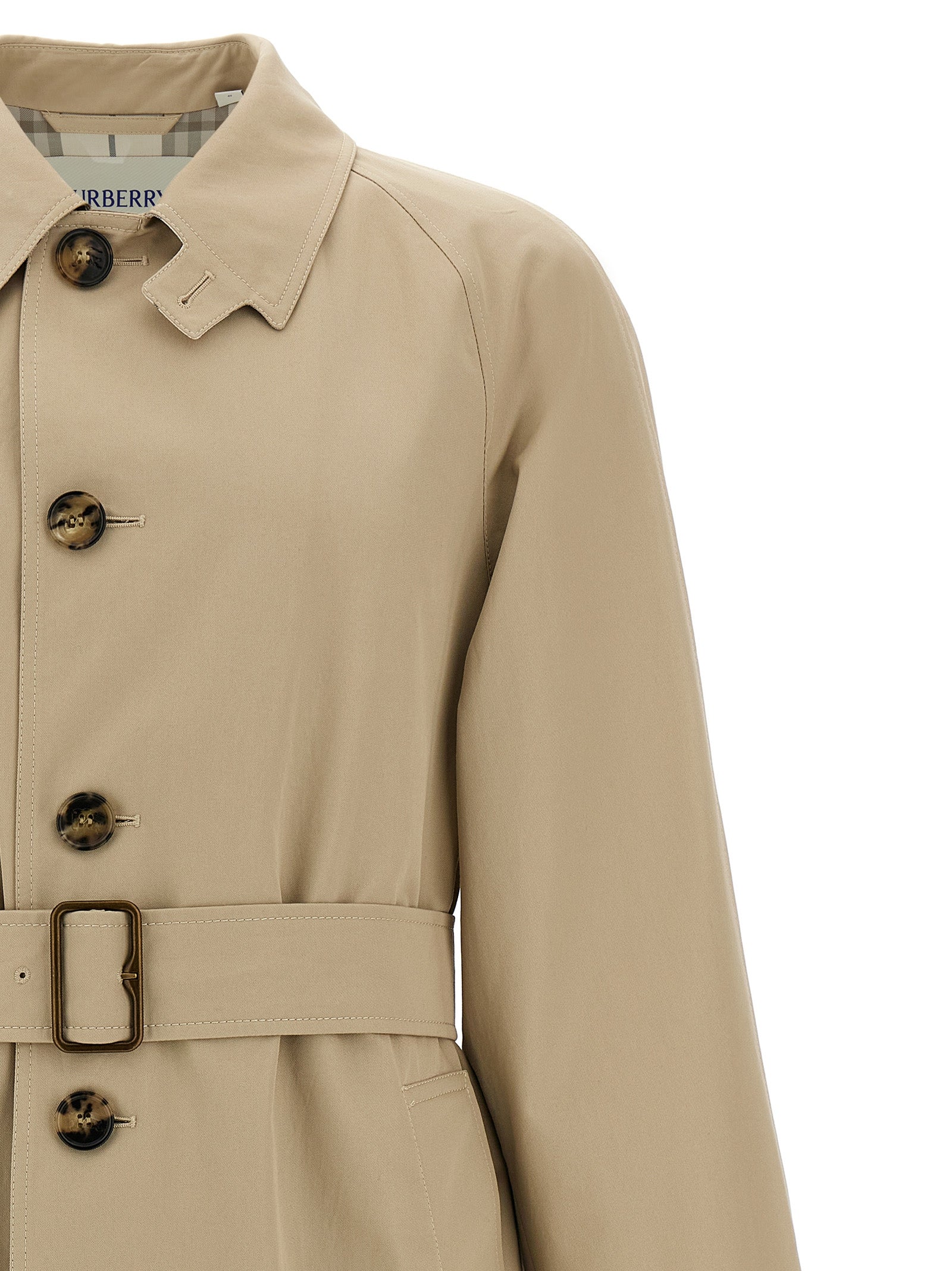 Burberry Beige Cotton Men's Coat